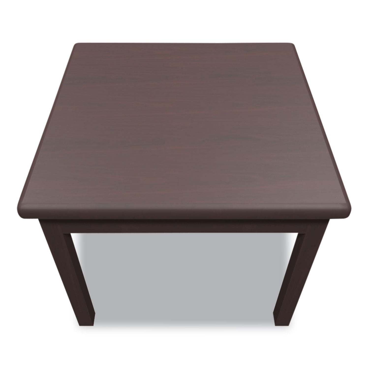 HON® Laminate Occasional Table, Square, 24w X 24d X 20h, Mahogany