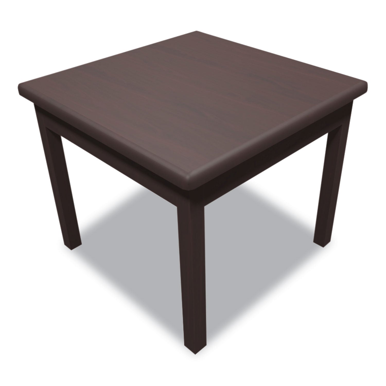 HON® Laminate Occasional Table, Square, 24w X 24d X 20h, Mahogany