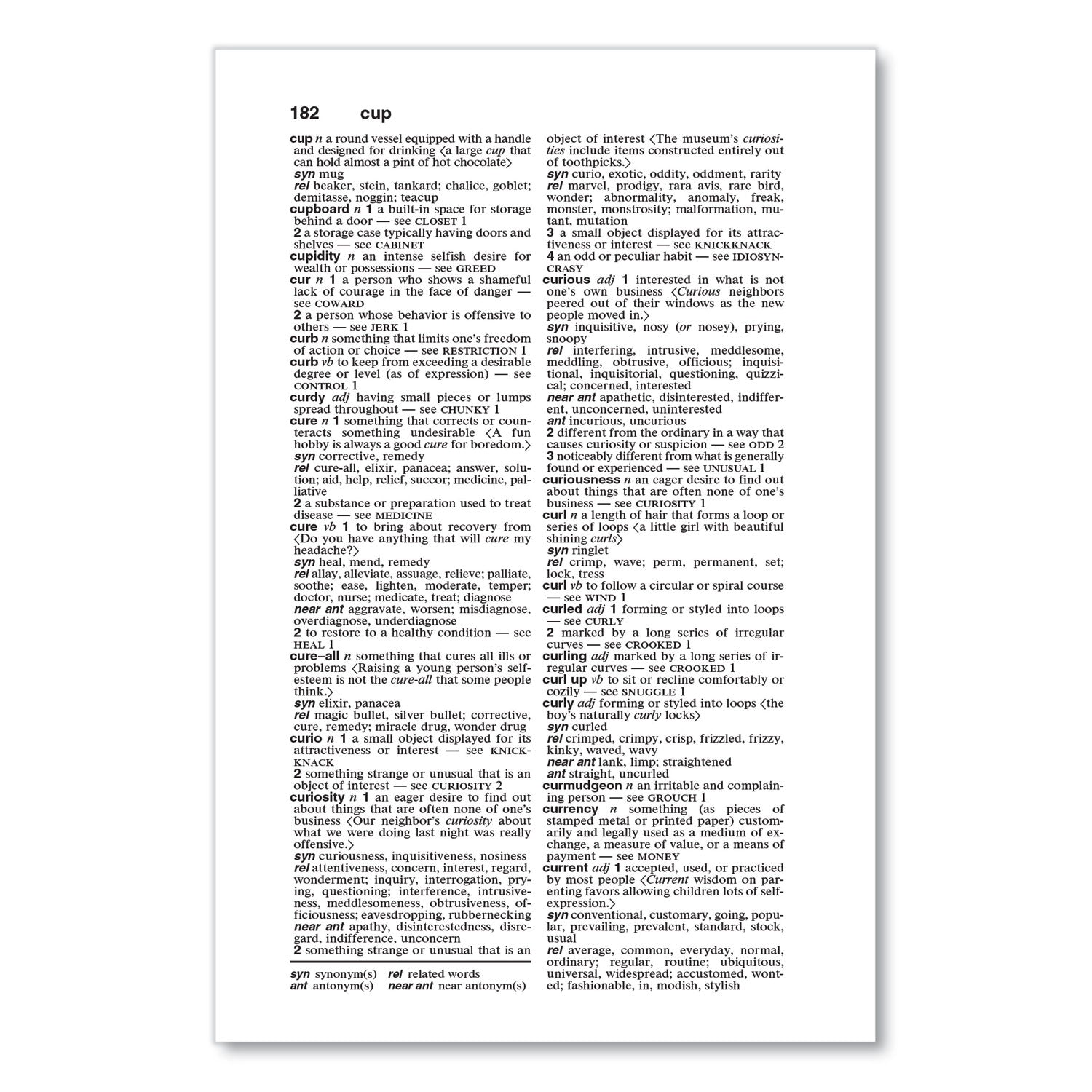 Merriam Webster® Thesaurus, Paperback, 832 Pages