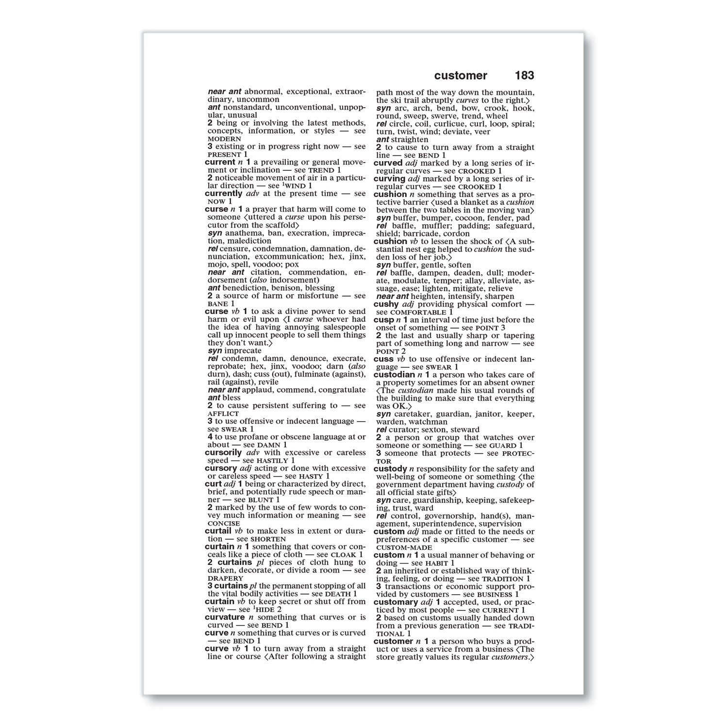 Merriam Webster® Thesaurus, Paperback, 832 Pages