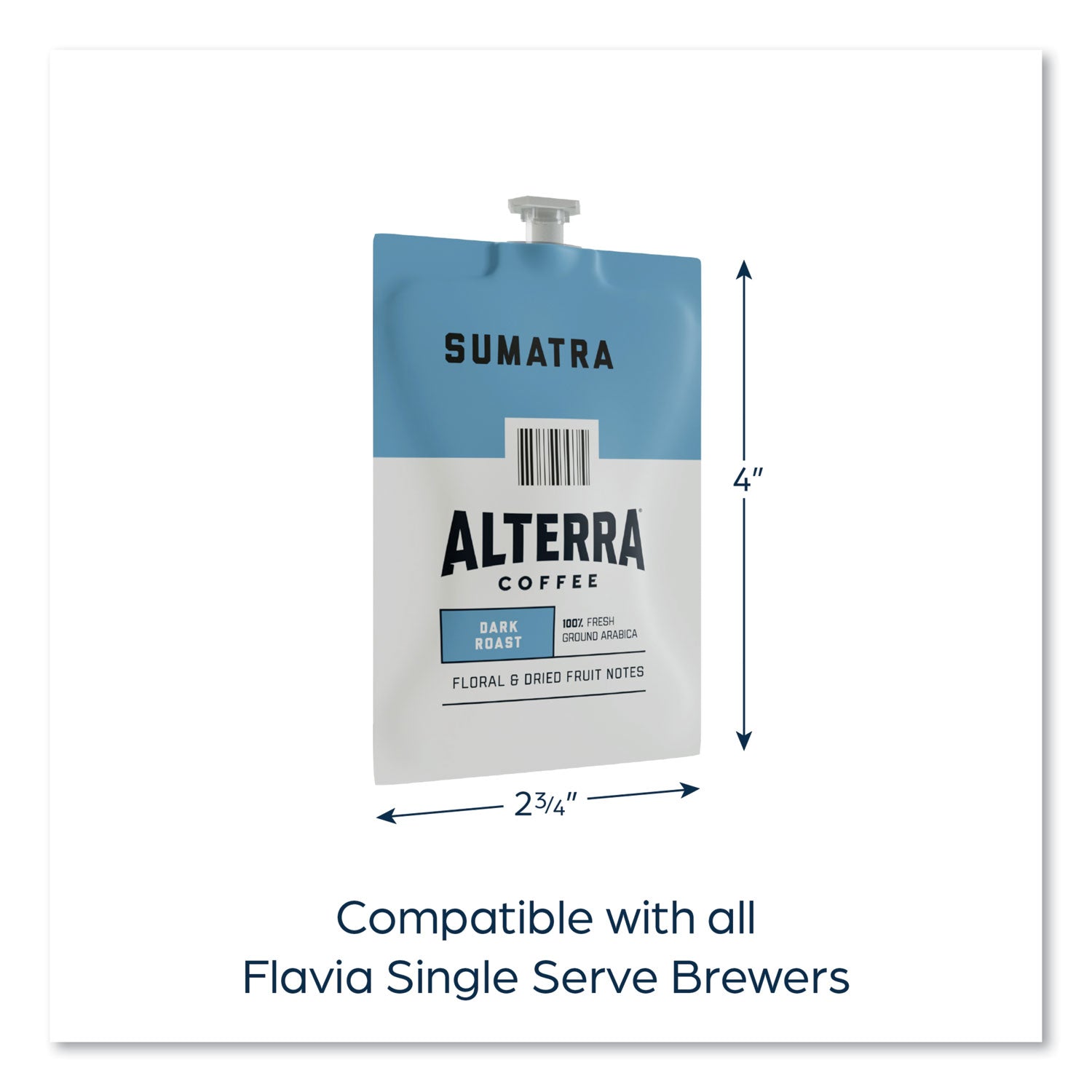 FLAVIA® Alterra Sumatra Coffee Freshpack, 100/Carton