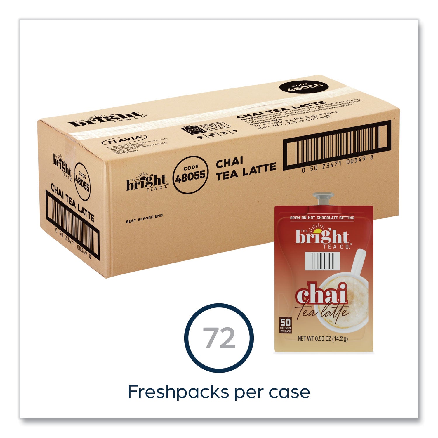 FLAVIA® The Bright Tea Co. Chai Tea Latte Freshpack, 72/Carton