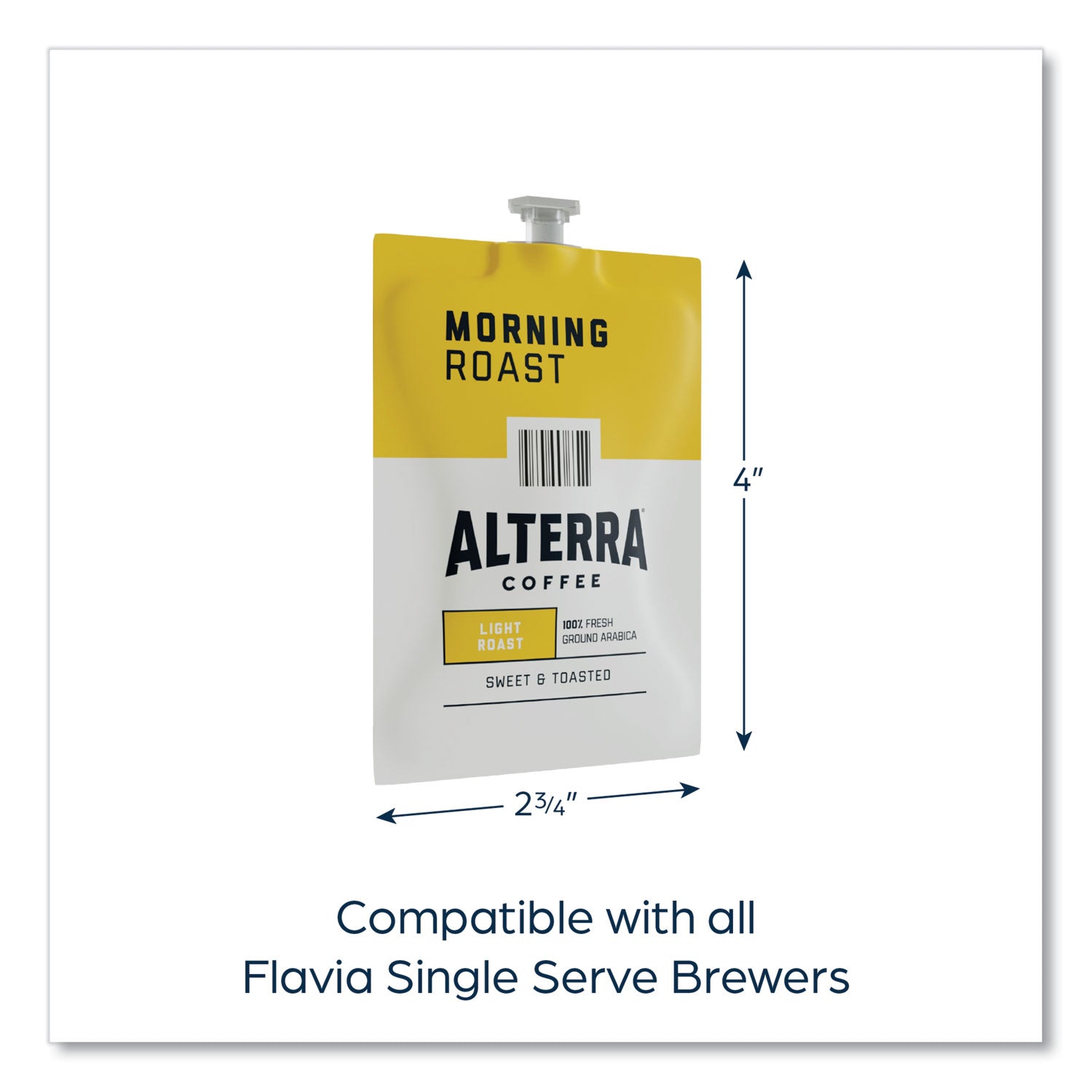 FLAVIA® Alterra Morning Roast Coffee Freshpack, 100/Carton