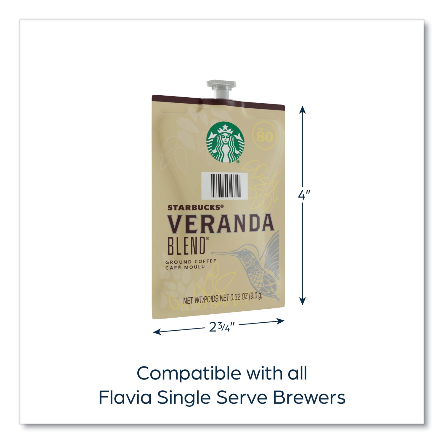 FLAVIA® Starbucks Veranda Blend Coffee Freshpack, 76/Carton