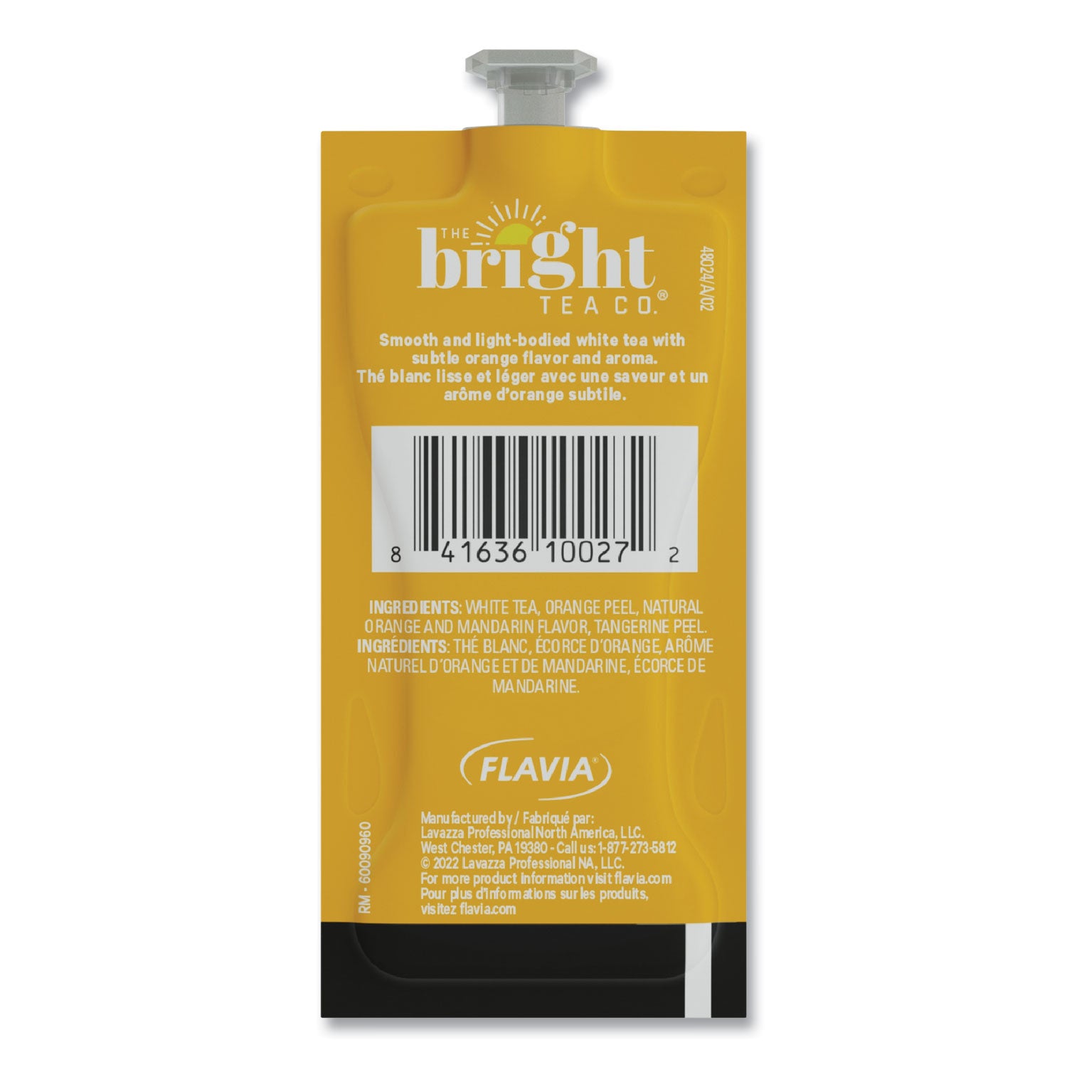 FLAVIA® The Bright Tea Co. White with Orange Tea Freshpack, 100/Carton