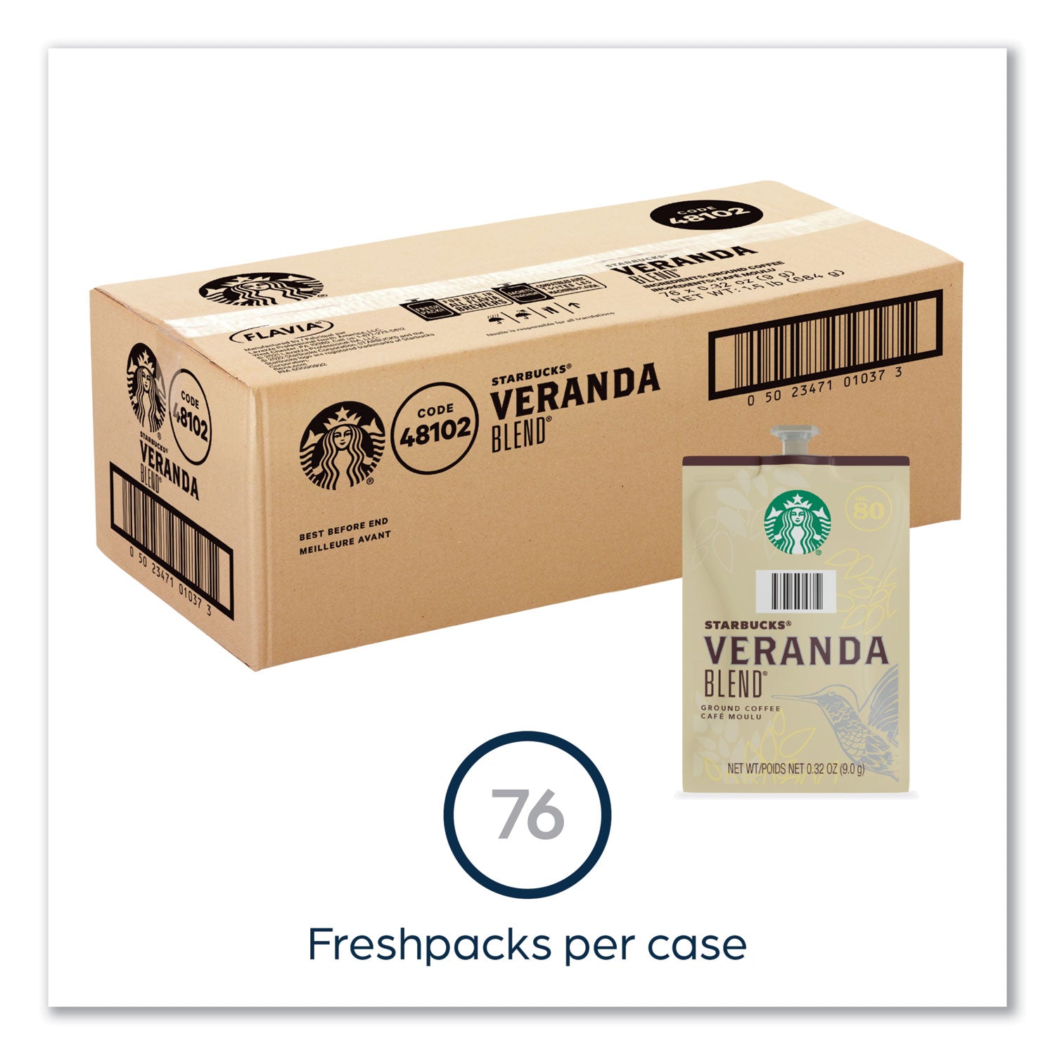 FLAVIA® Starbucks Veranda Blend Coffee Freshpack, 76/Carton