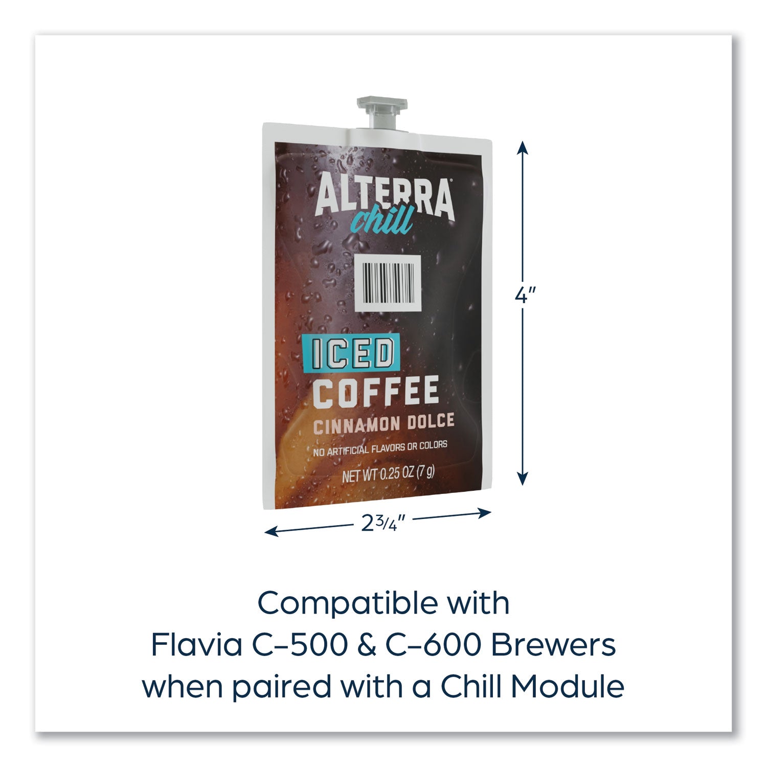 FLAVIA® Alterra Cinnamon Dolce Iced Coffee Freshpack, 90/Carton