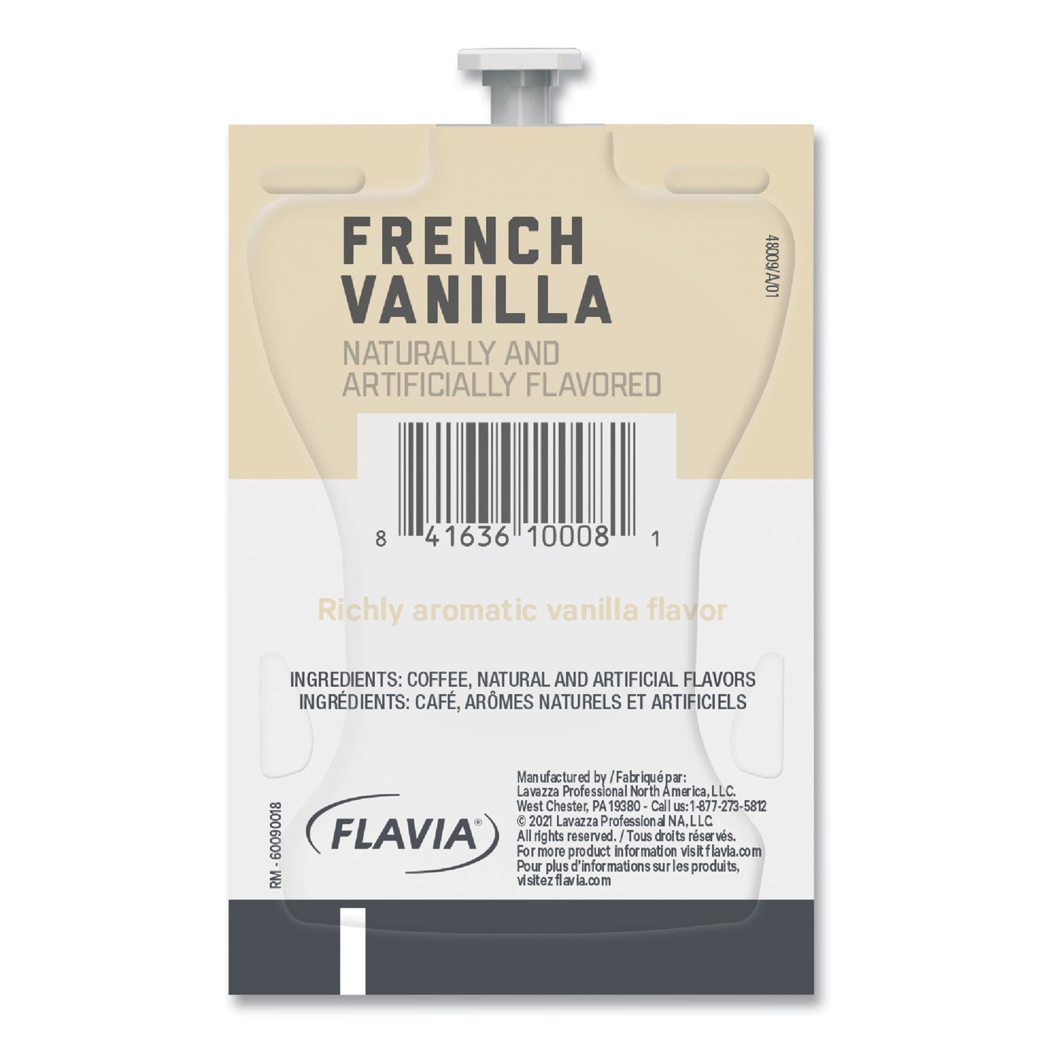 FLAVIA® Alterra French Vanilla Coffee Freshpack, 100/Carton