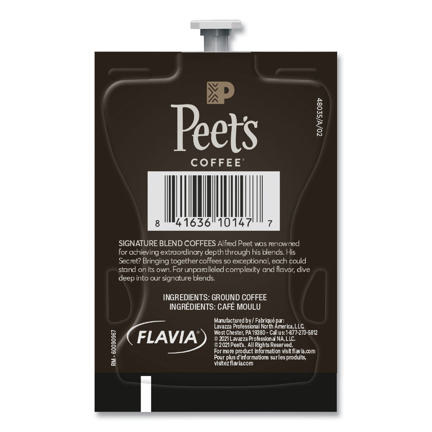 FLAVIA® Peet's Coffee Cafe Domingo Freshpack, 76/Carton