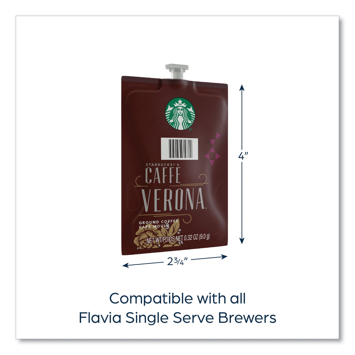 FLAVIA® Starbucks Caffe Verona Coffee Freshpack, 76/Carton