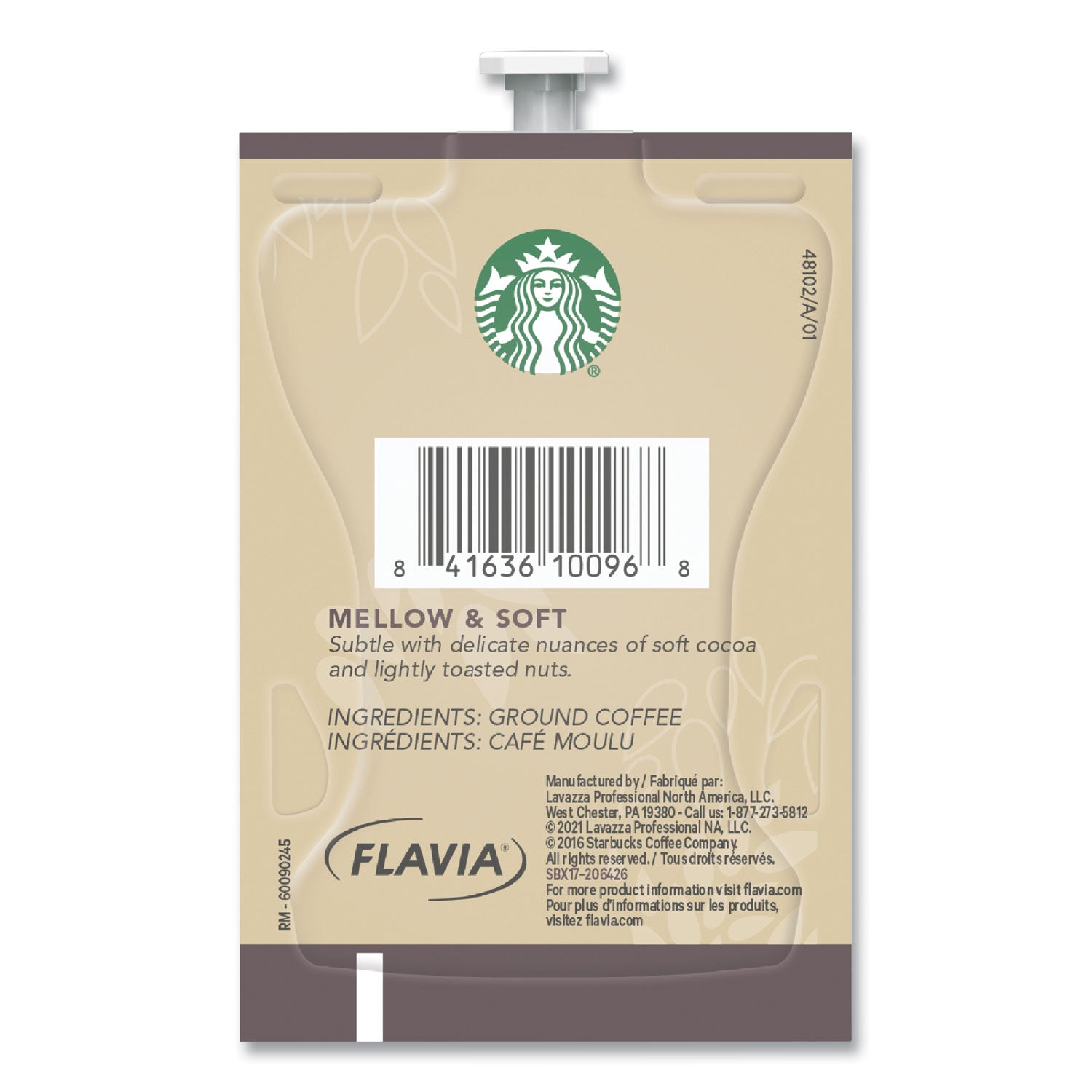 FLAVIA® Starbucks Veranda Blend Coffee Freshpack, 76/Carton