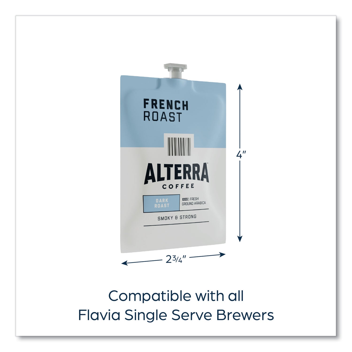 FLAVIA® Alterra French Roast Coffee Freshpack, 100/Carton