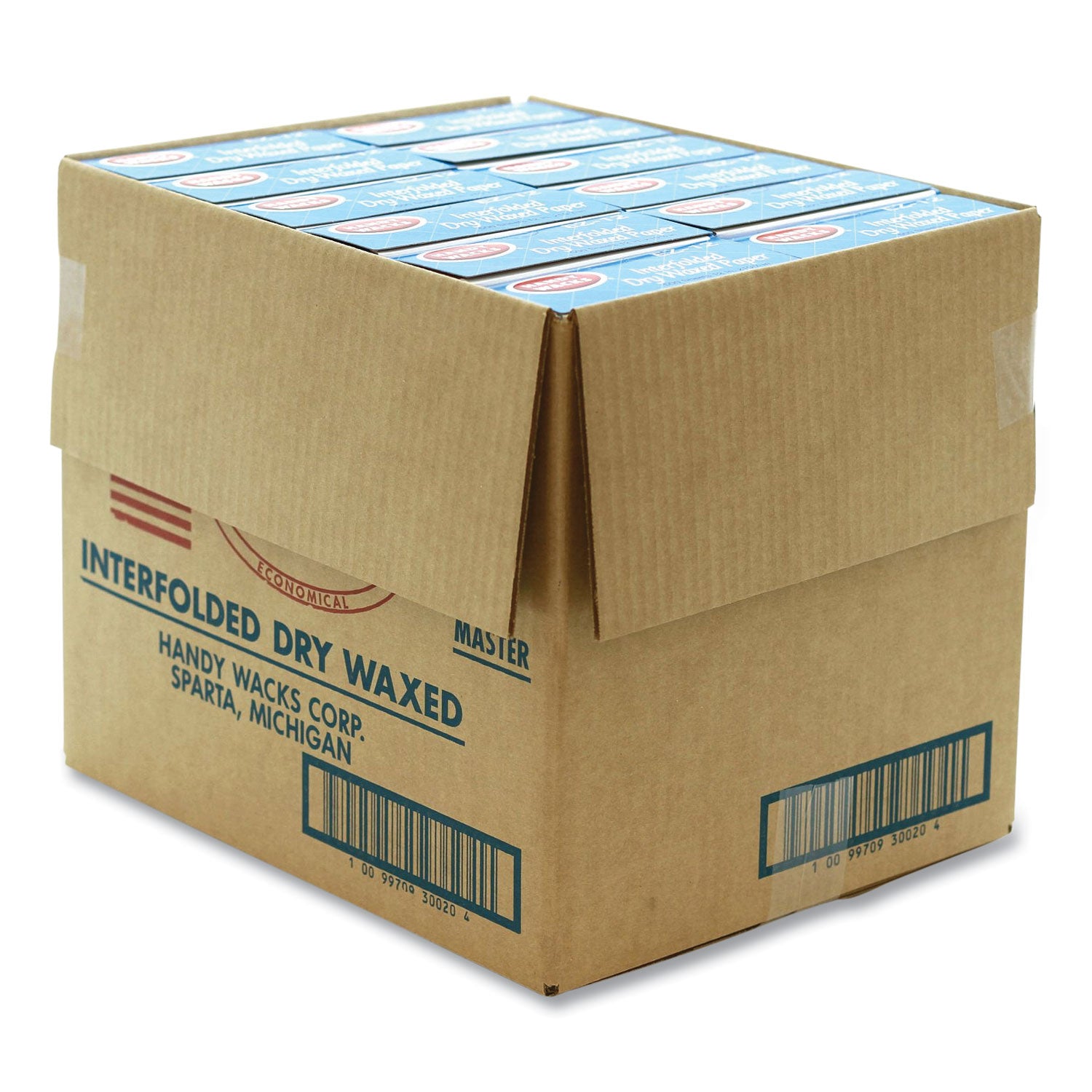 Handy Wacks© Interfolded Dry Waxed Paper Deli Sheets, 10.75 x 12, 500/Box, 12 Boxes/Carton