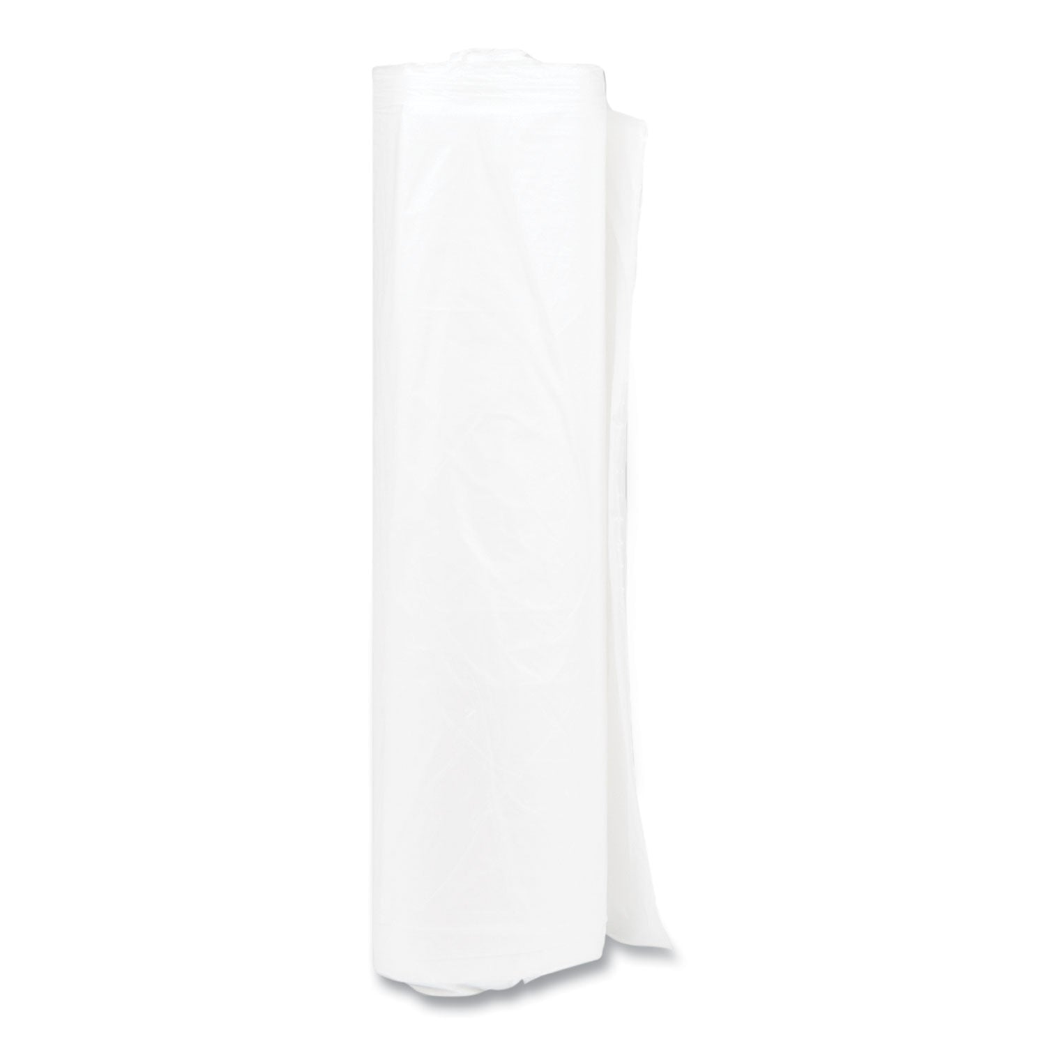 Inteplast Group High-Density Commercial Can Liners, 33 gal, 11 mic, 33" x 40", Clear, Interleaved Roll, 25 Bags/Roll, 20 Rolls/Carton