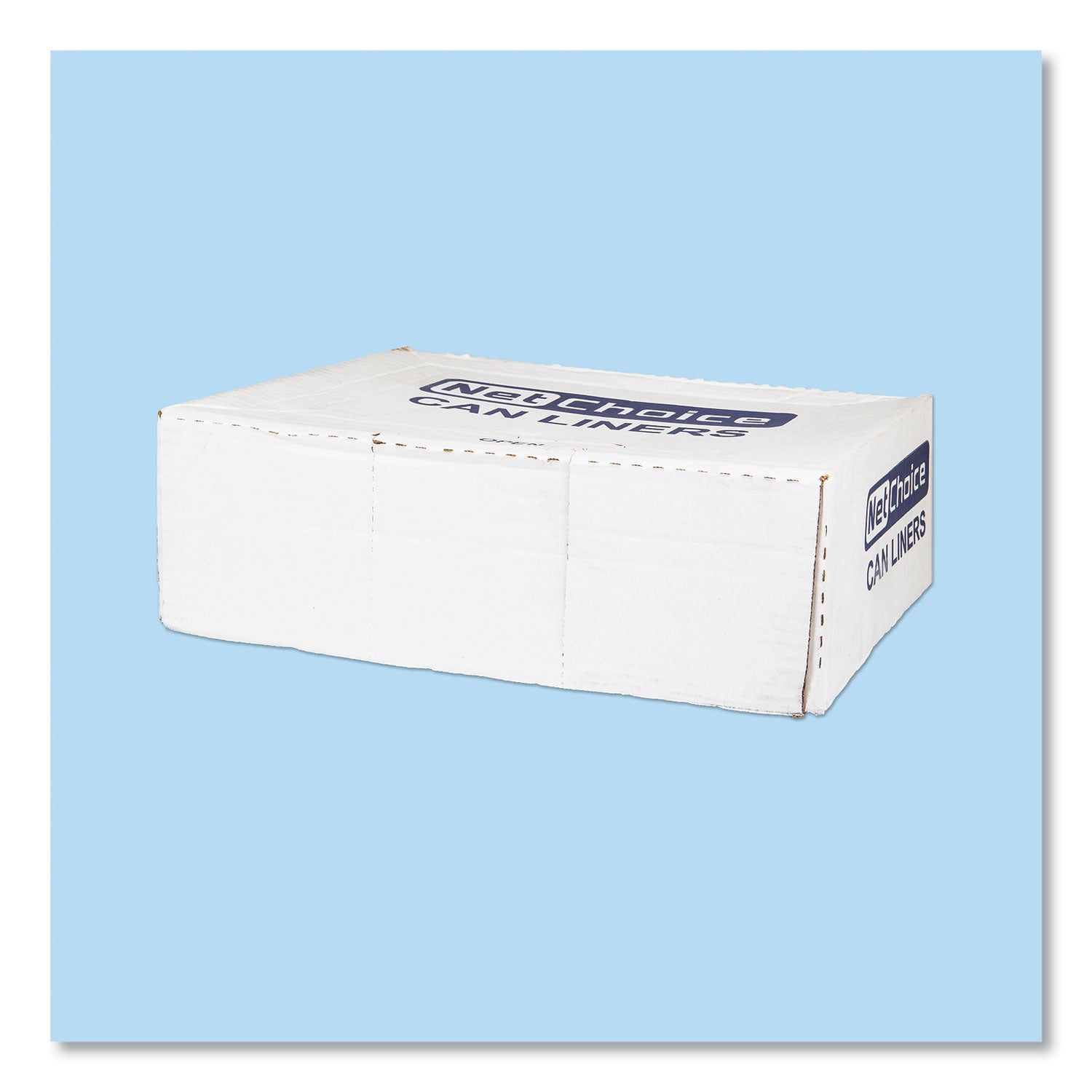 Inteplast Group High-Density Commercial Can Liners, 45 gal, 12 mic, 40" x 48", Clear, Interleaved Roll, 25 Bags/Roll, 10 Rolls/Carton