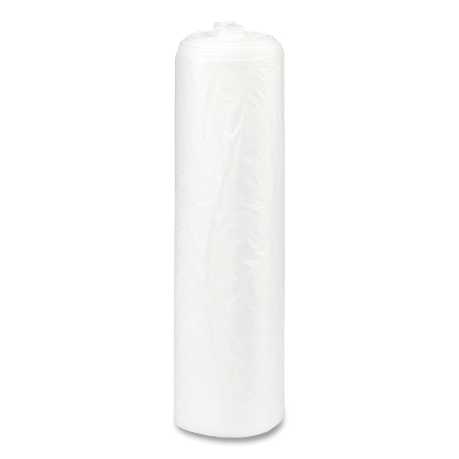 Inteplast Group High-Density Commercial Can Liners, 56 gal, 22 mic, 43" x 48", Natural, Interleaved Roll, 25 Bags/Roll, 8 Rolls/Carton