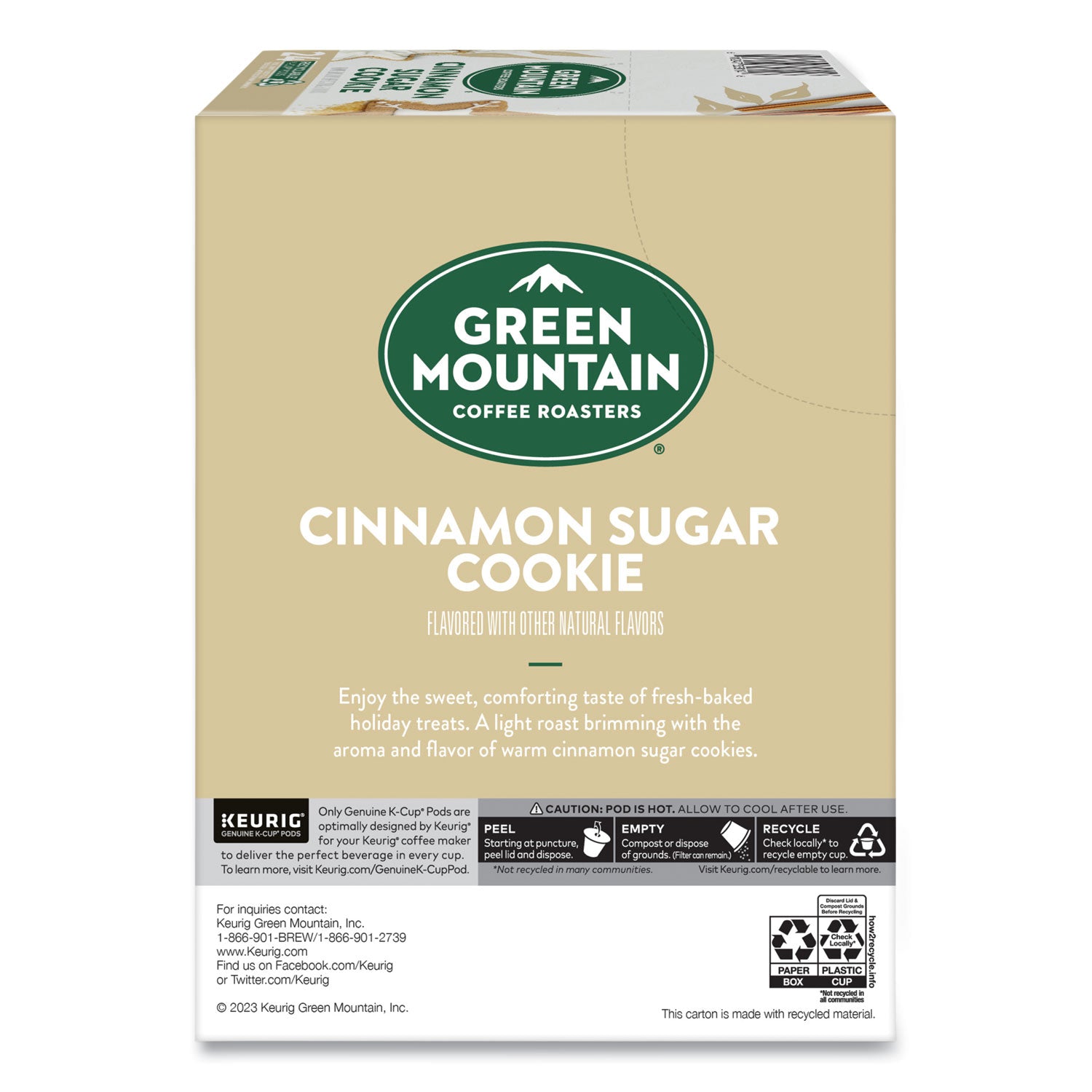 Green Mountain Coffee® Cinnamon Sugar Cookie Coffee K-Cups, 24/box