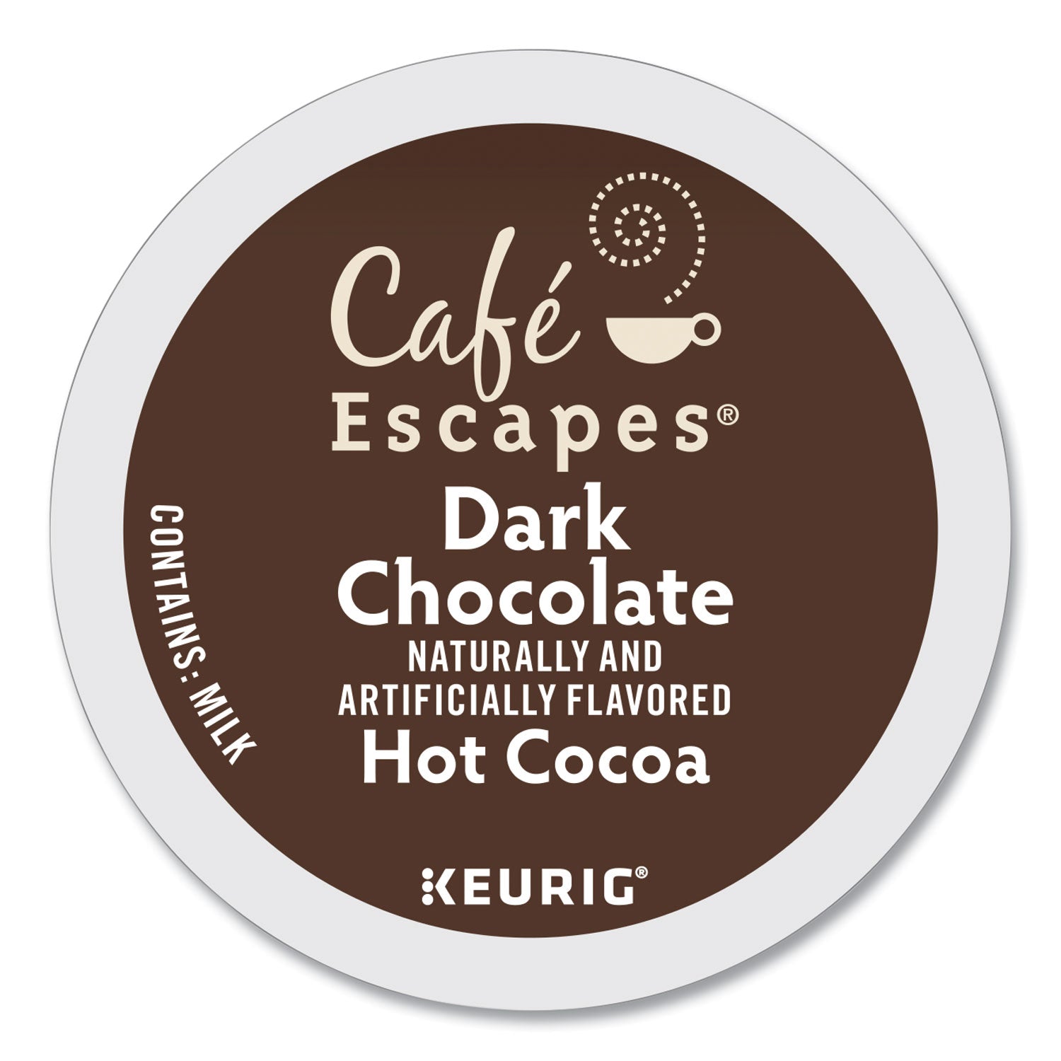 Café Escapes® Dark Chocolate Hot Cocoa K-Cups, 24/box, 4 Box/carton
