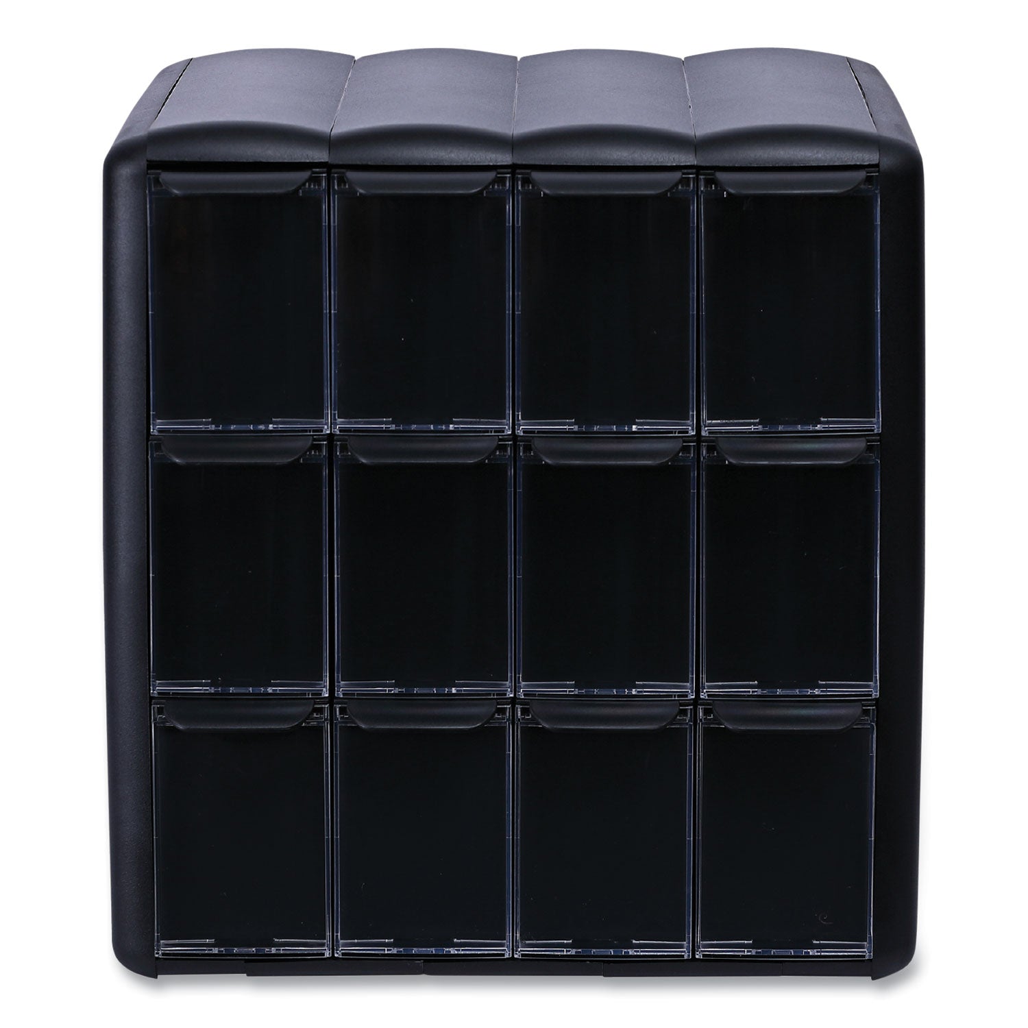 FLAVIA® Four Column Merchandiser, 12 Compartments, 15.2 x 17.2 x 16.3, Black