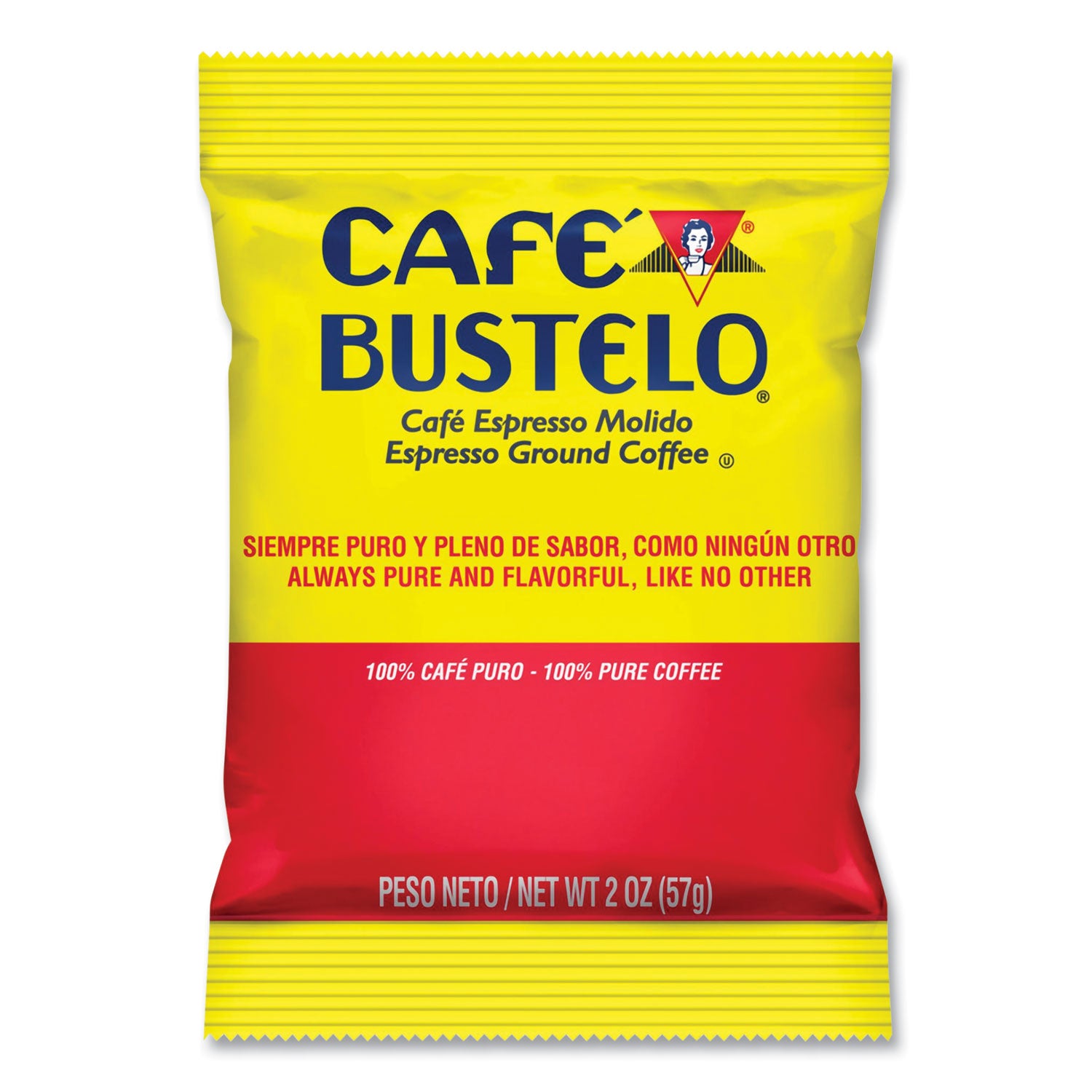 Café Bustelo Coffee, Espresso, 2oz Fraction Pack, 30/carton