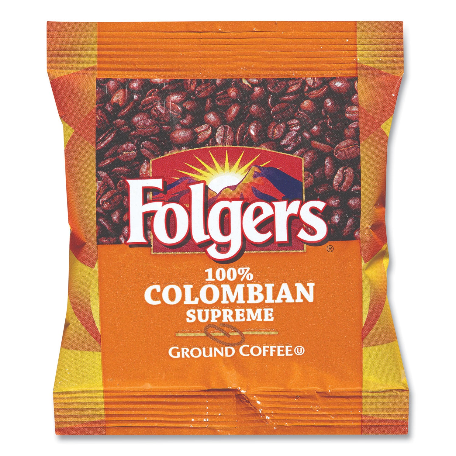 Folgers® Coffee, 100% Colombian, Ground, 1.75oz Fraction Pack, 42/carton