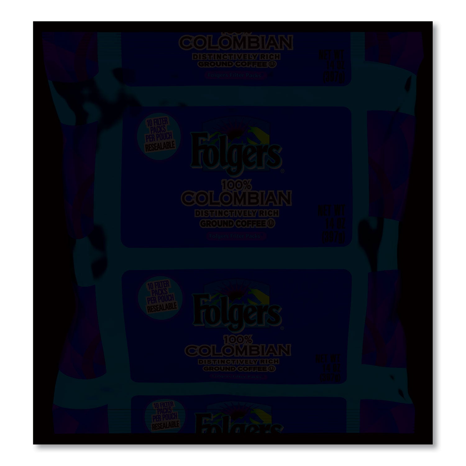Folgers® Coffee Filter Packs, 100% Colombian, 1.4 Oz Pack, 40/carton