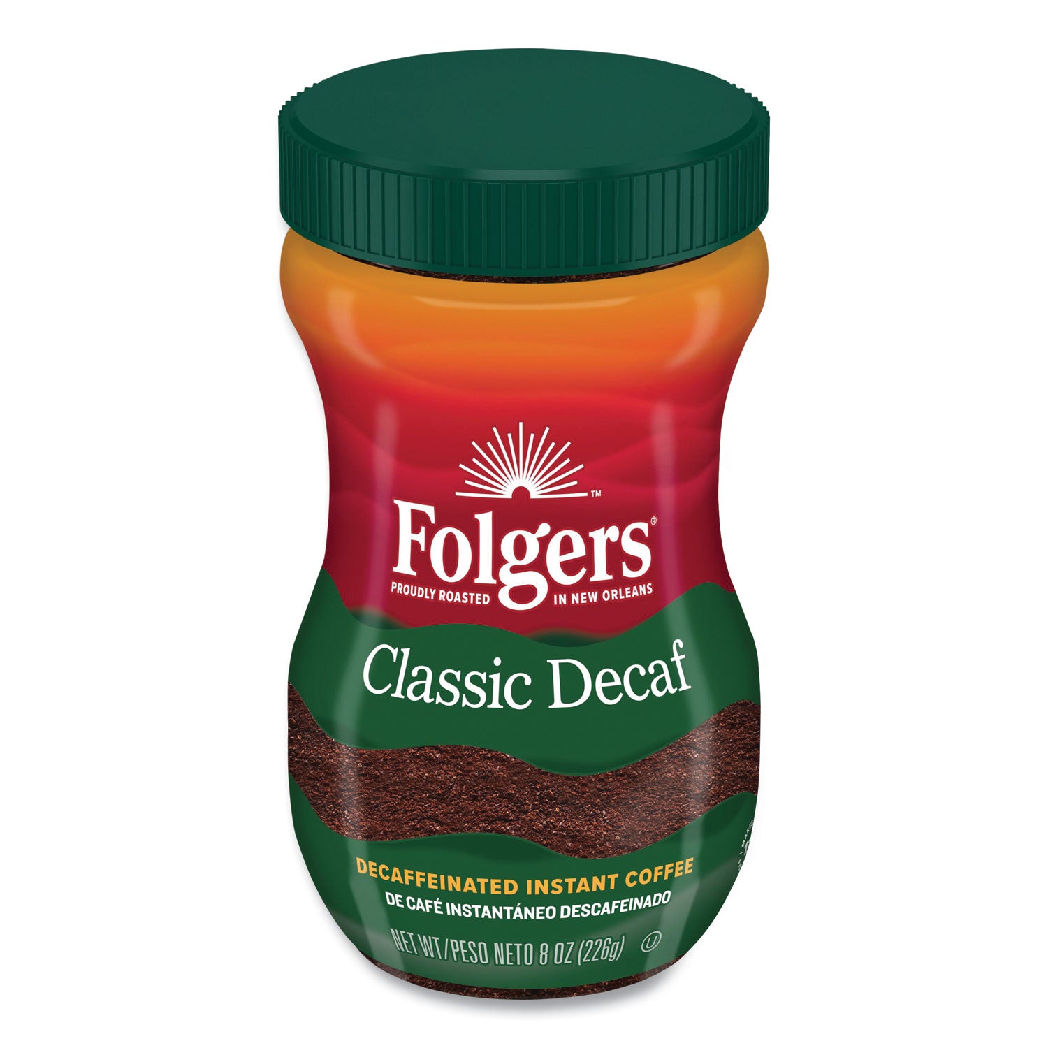 Folgers® Instant Coffee Crystals, Classic Decaf, 8 oz