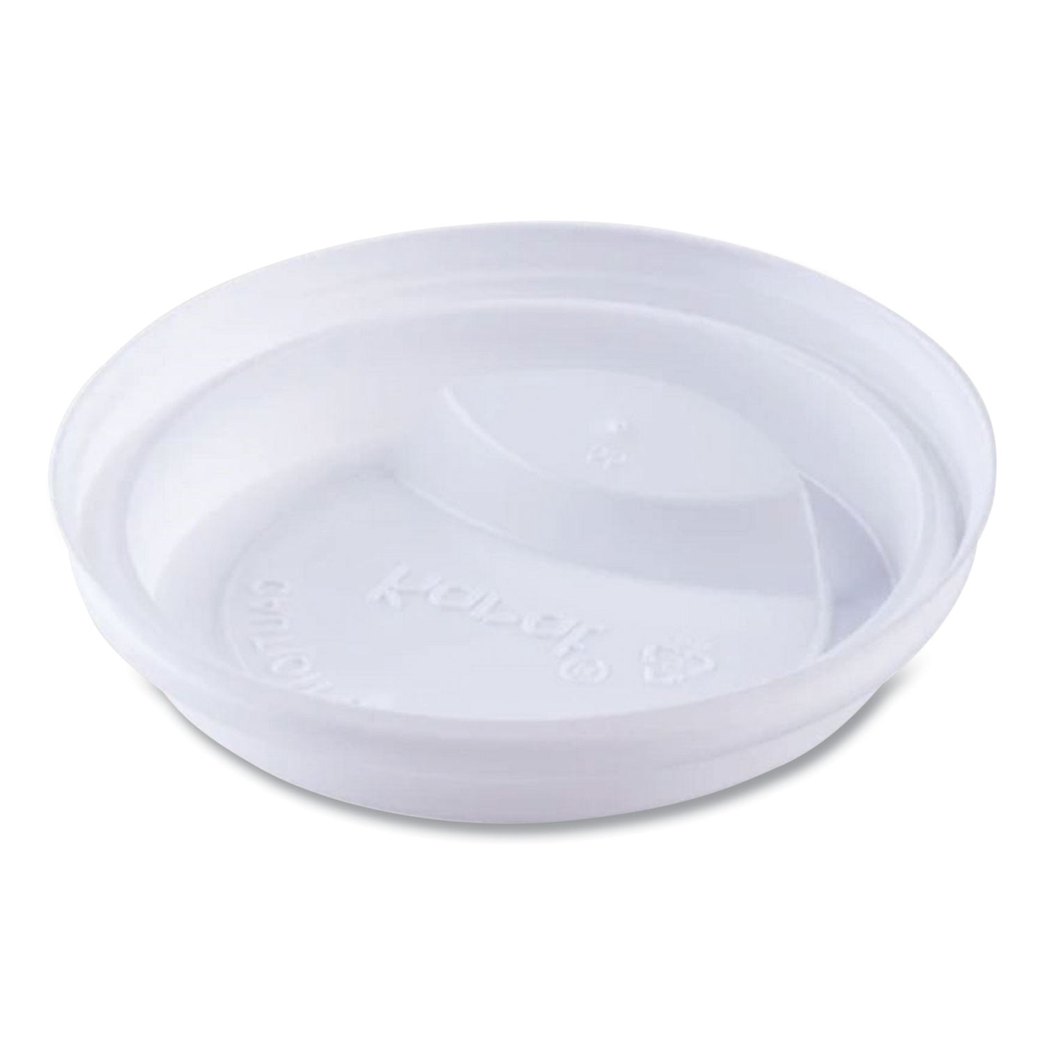 Karat® Hot Cup Lids, Sipper Lid, Fits 10 oz to 24 oz Hot Cups, Plastic, White, 1,000/Carton