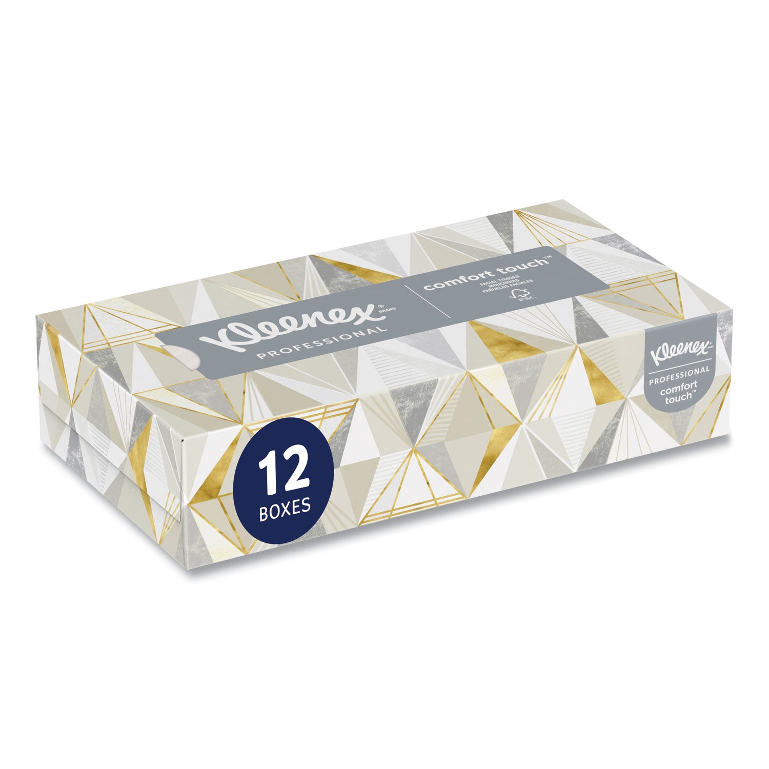 Kleenex® White Facial Tissue for Business, 2-Ply, 125 Sheets/Box, 12 Boxes/Carton