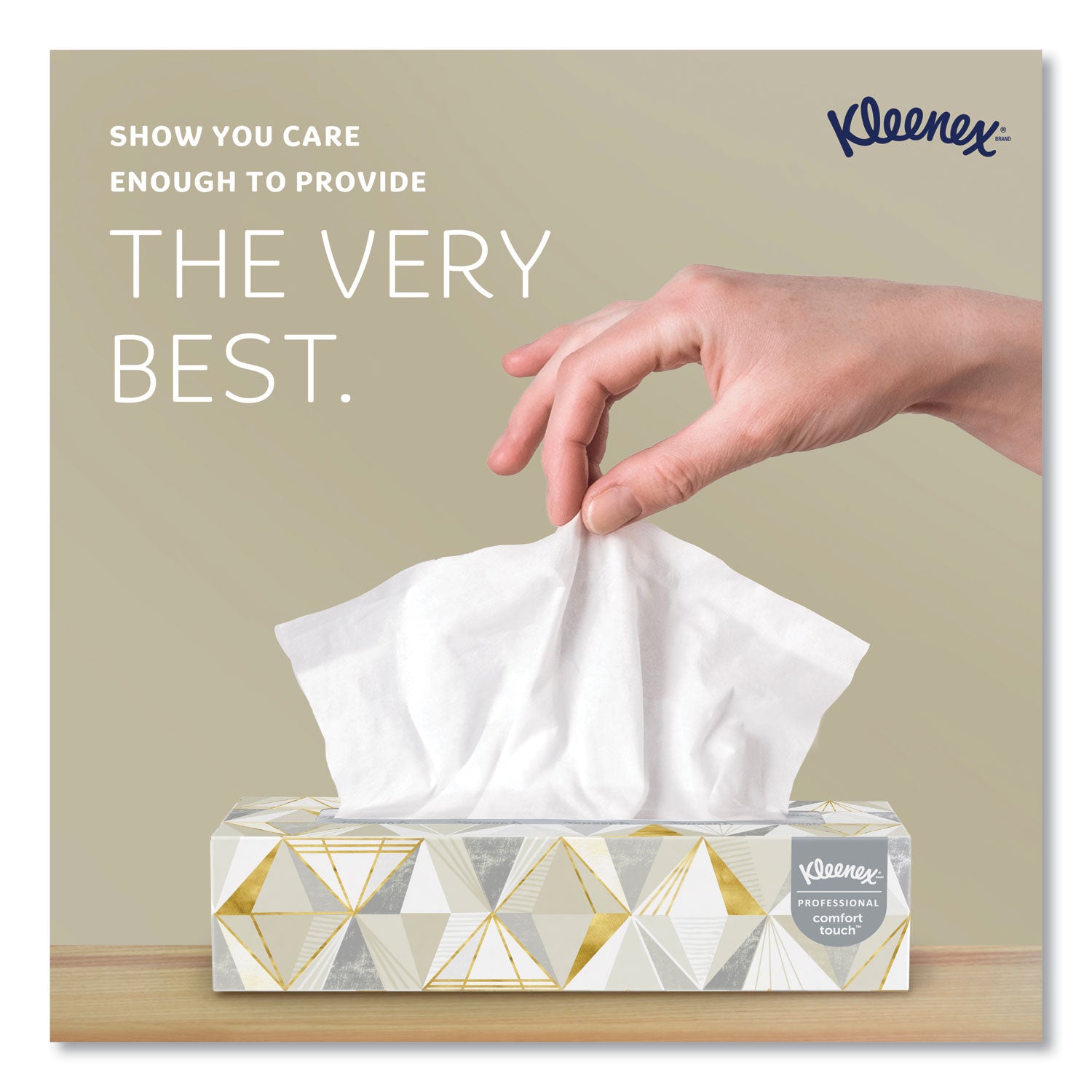 Kleenex® White Facial Tissue for Business, 2-Ply, 125 Sheets/Box, 12 Boxes/Carton