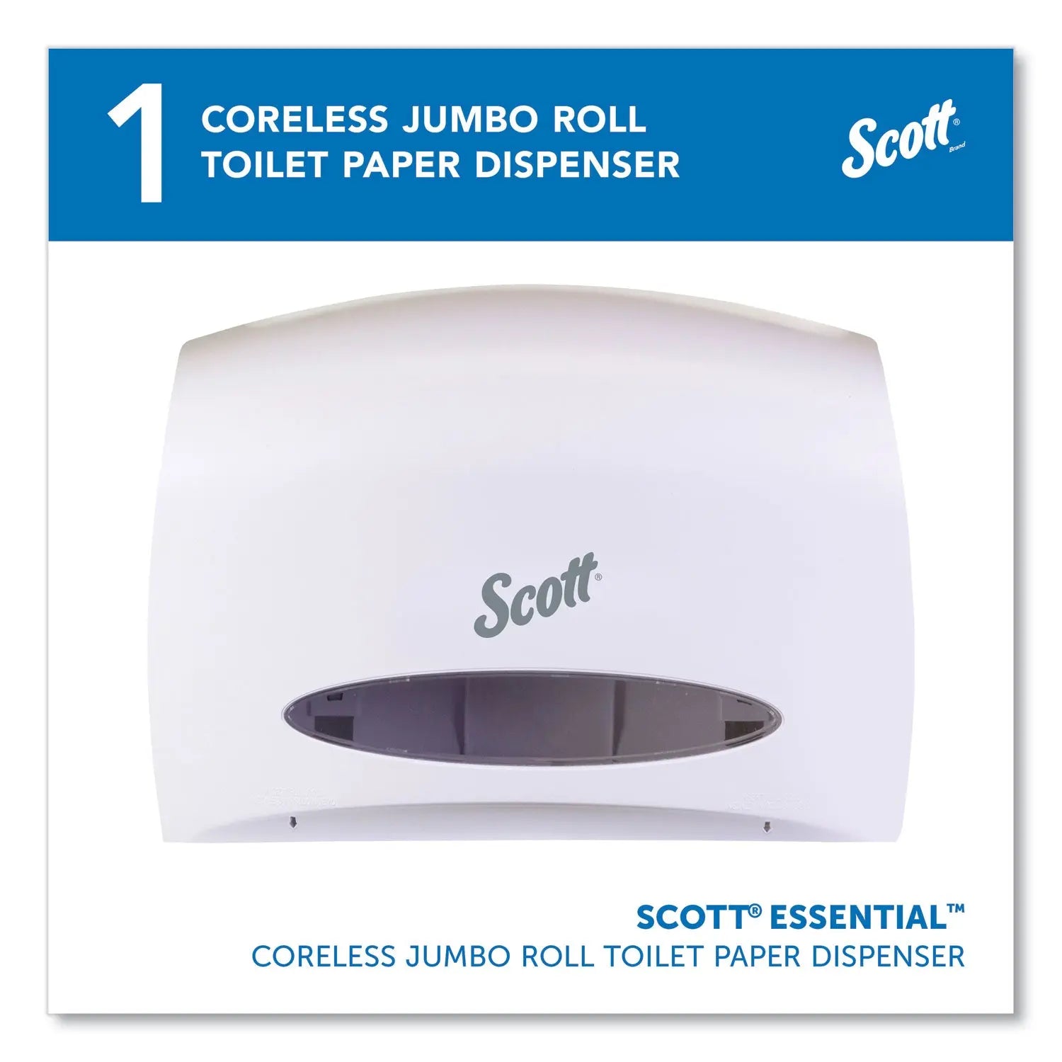 Essential Coreless Jumbo Roll Tissue Dispenser, 14.25 x 6 x 9.75, White Scott® Flipcost