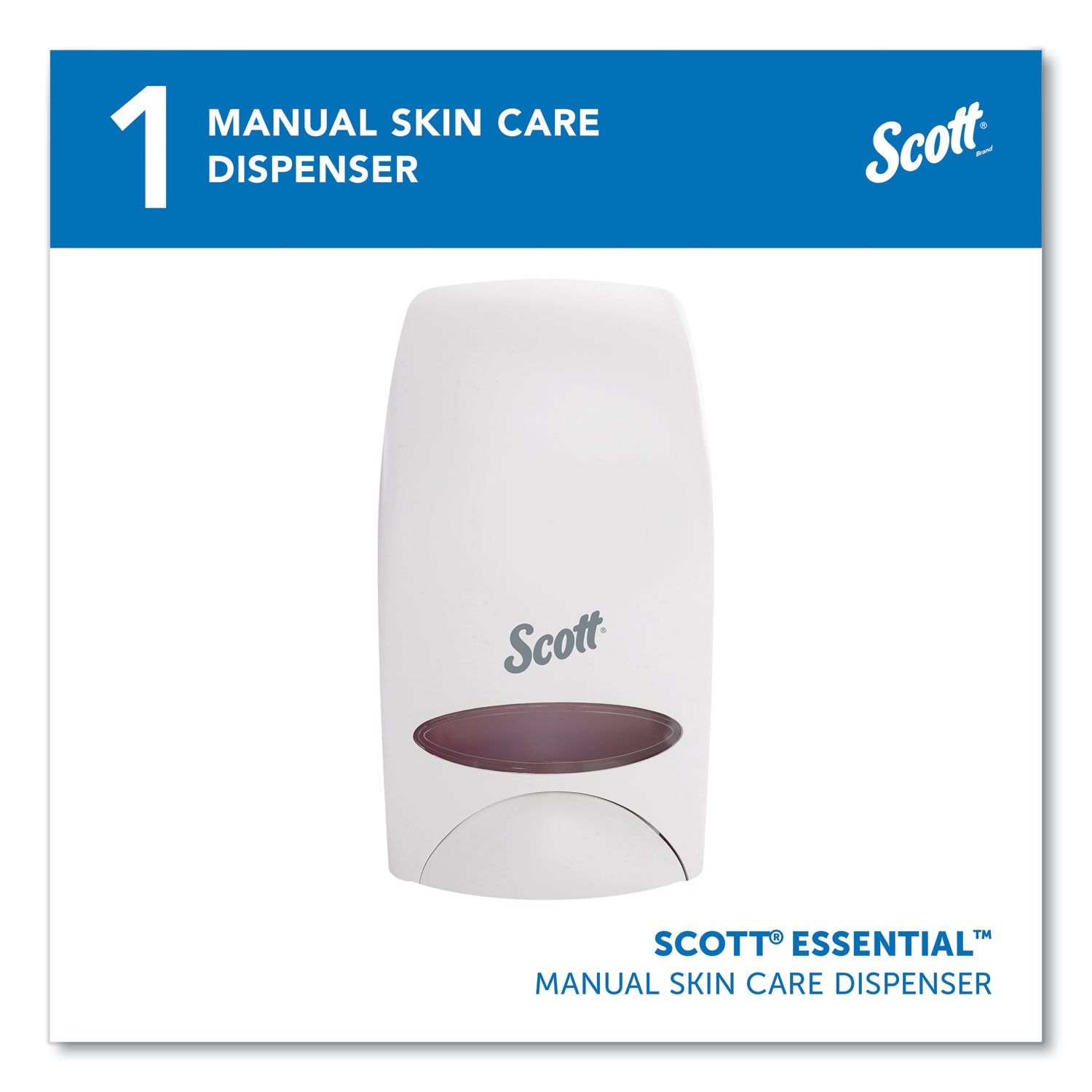 Scott® Essential Manual Skin Care Dispenser, 1,000 Ml, 5 X 5.25 X 8.38, White