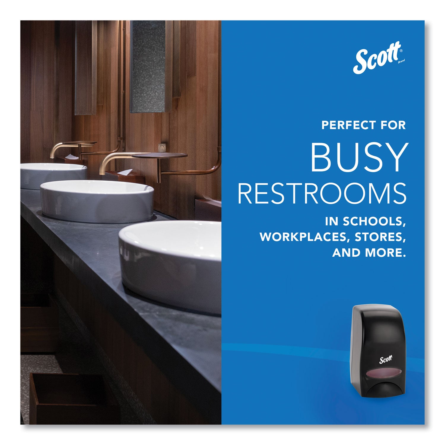 Scott® Essential Manual Skin Care Dispenser, For Traditional Business, 1,000 Ml, 5 X 5.25 X 8.38, Black