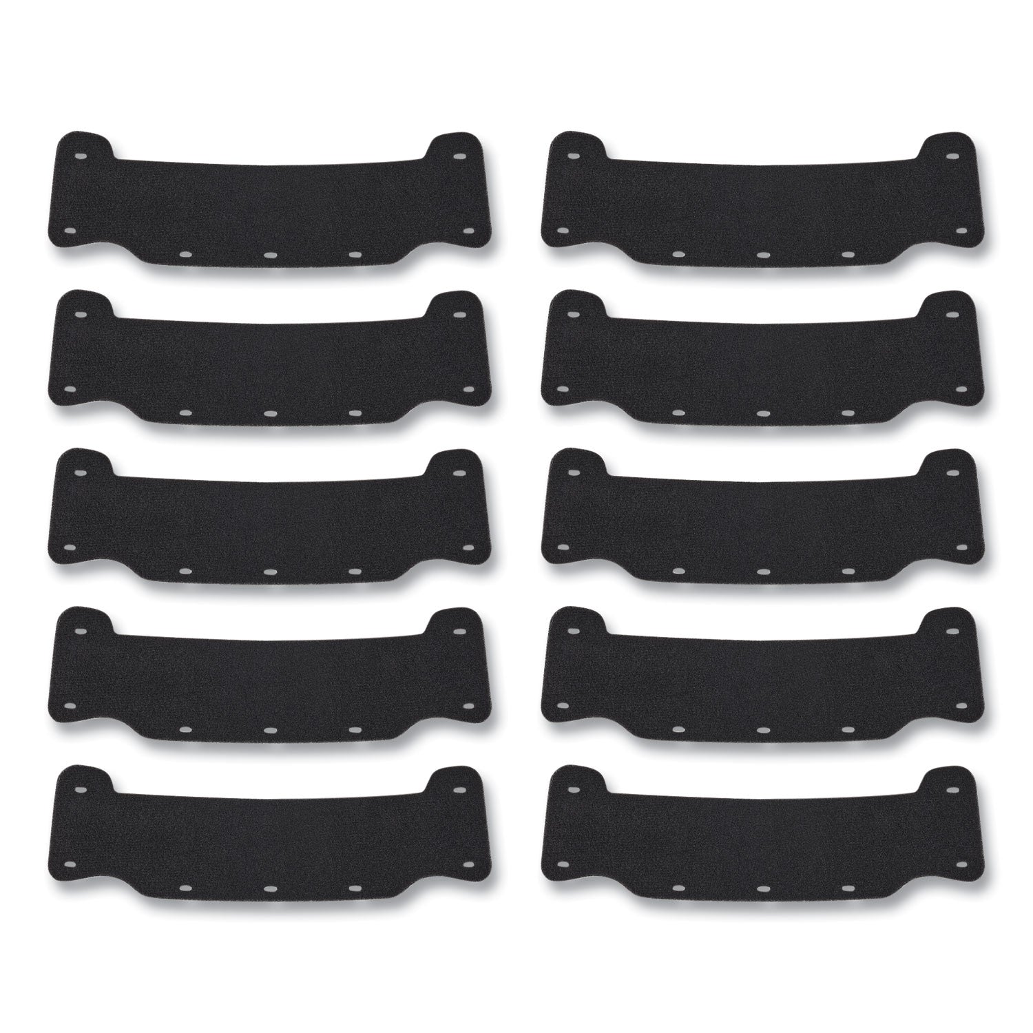 ergodyne® Skullerz 8990 Lightweight Hard Hat Sweatband Replacement, Polyester, Black, 10/Pack