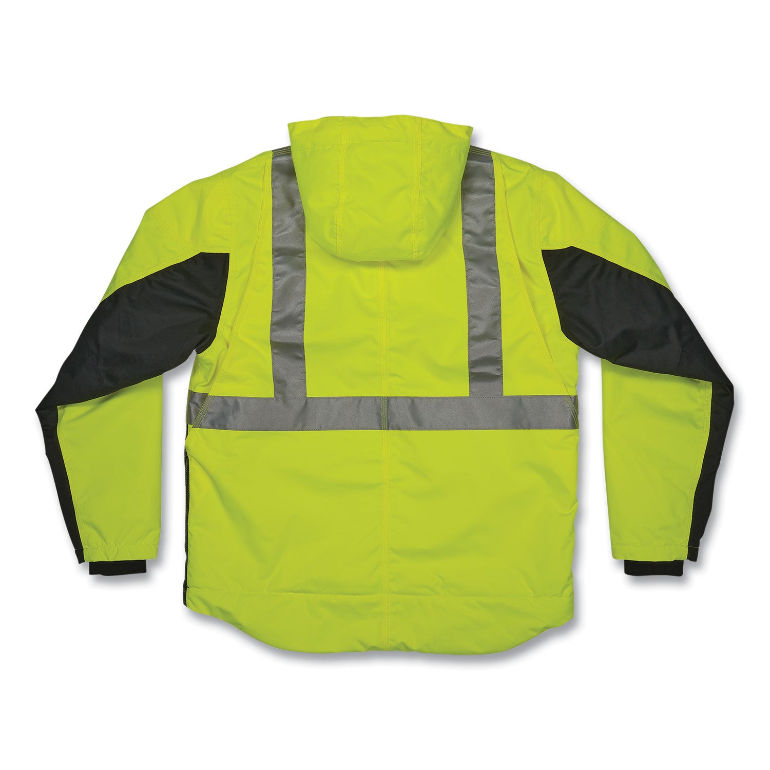 ergodyne® GloWear 8275 Class 2 Heavy-Duty Hi-Vis Workwear Sherpa Lined Jacket, Medium, Lime