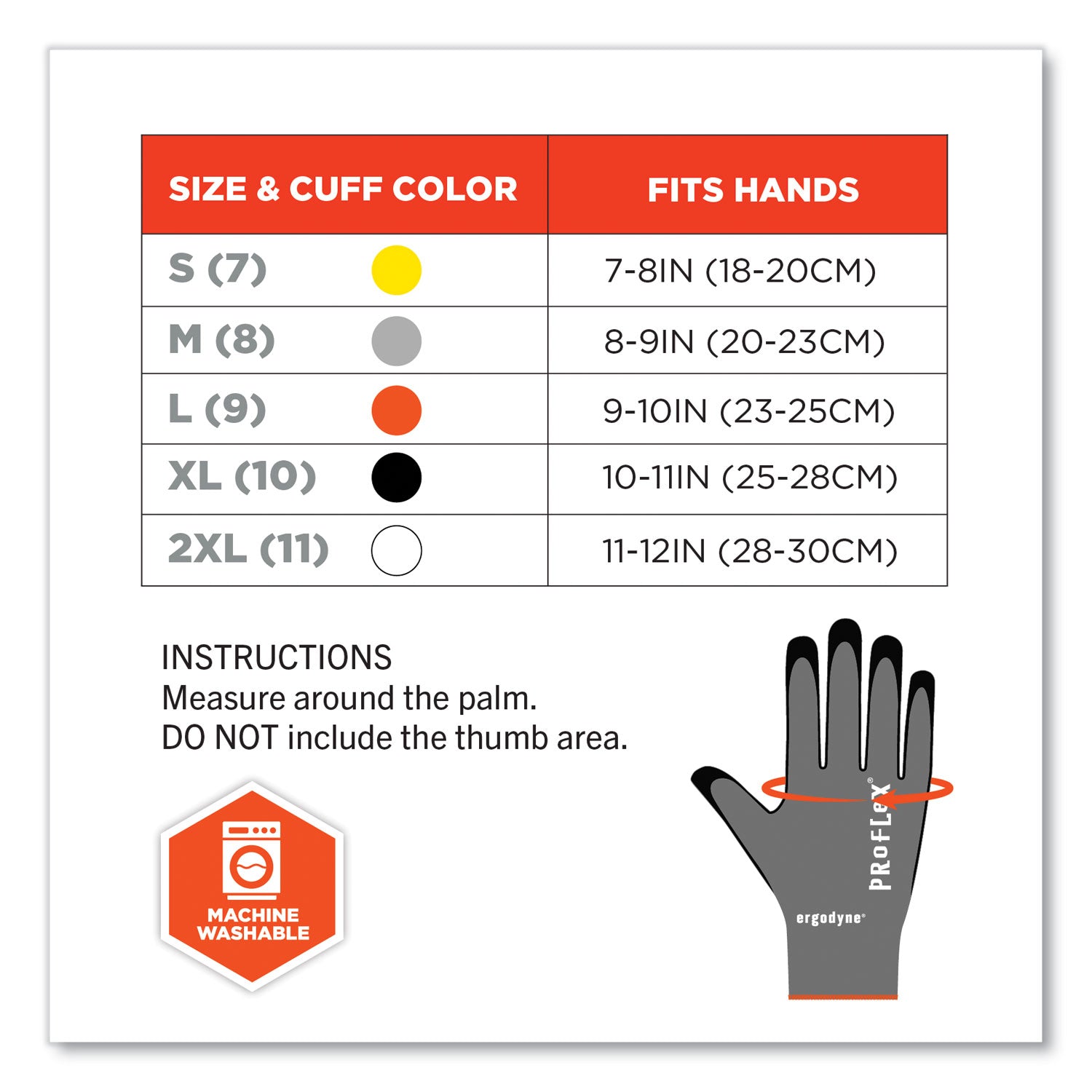 ergodyne® ProFlex 7043 ANSI A4 Nitrile Coated CR Gloves, Gray, Medium, 12 Pairs