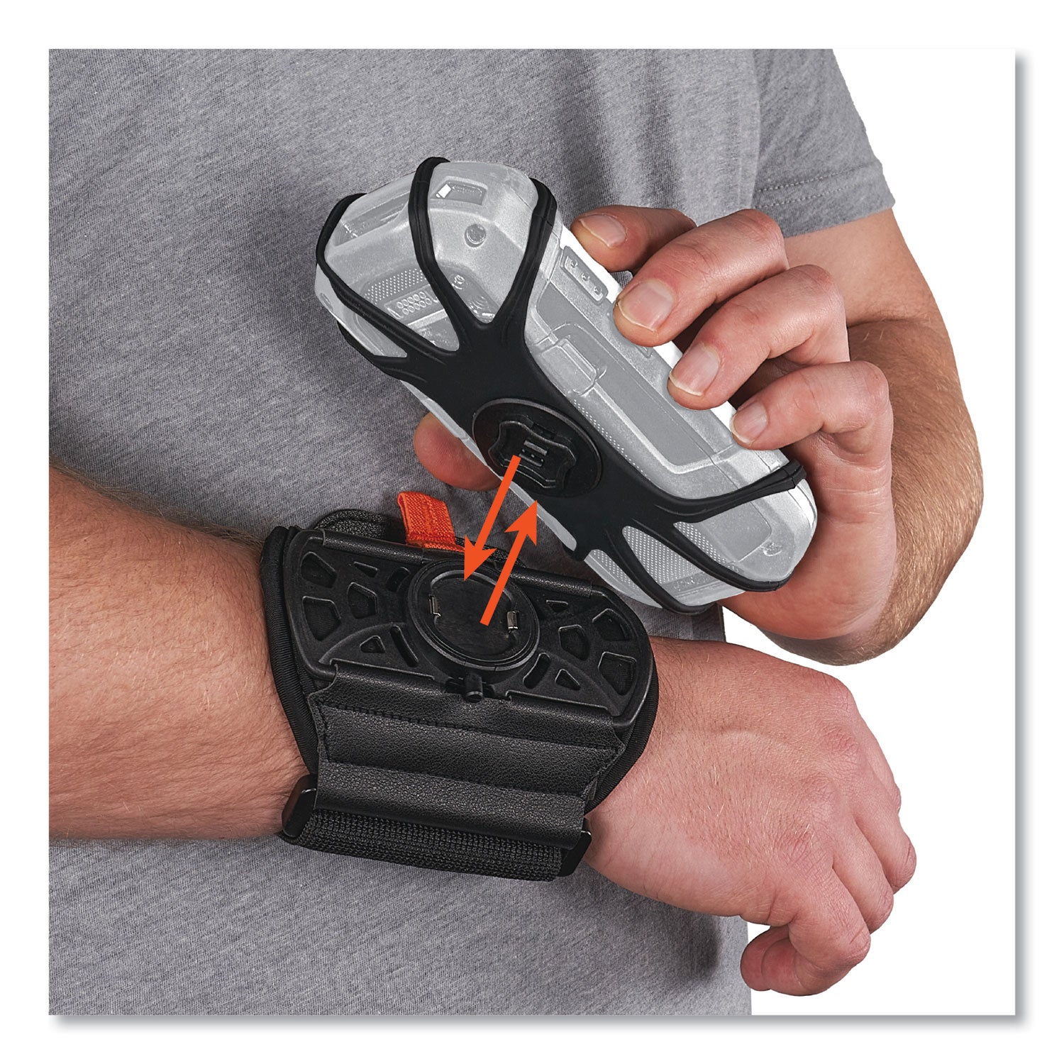 ergodyne® Squids 5545 Arm and Wrist Scanner Mount, Large 7 x 8.5 x 1.5, Elastic, Black