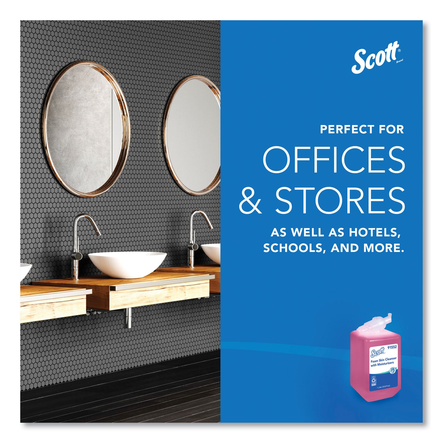 Scott® Pro Foam Skin Cleanser with Moisturizers Refill, Light Floral, 1,000 mL