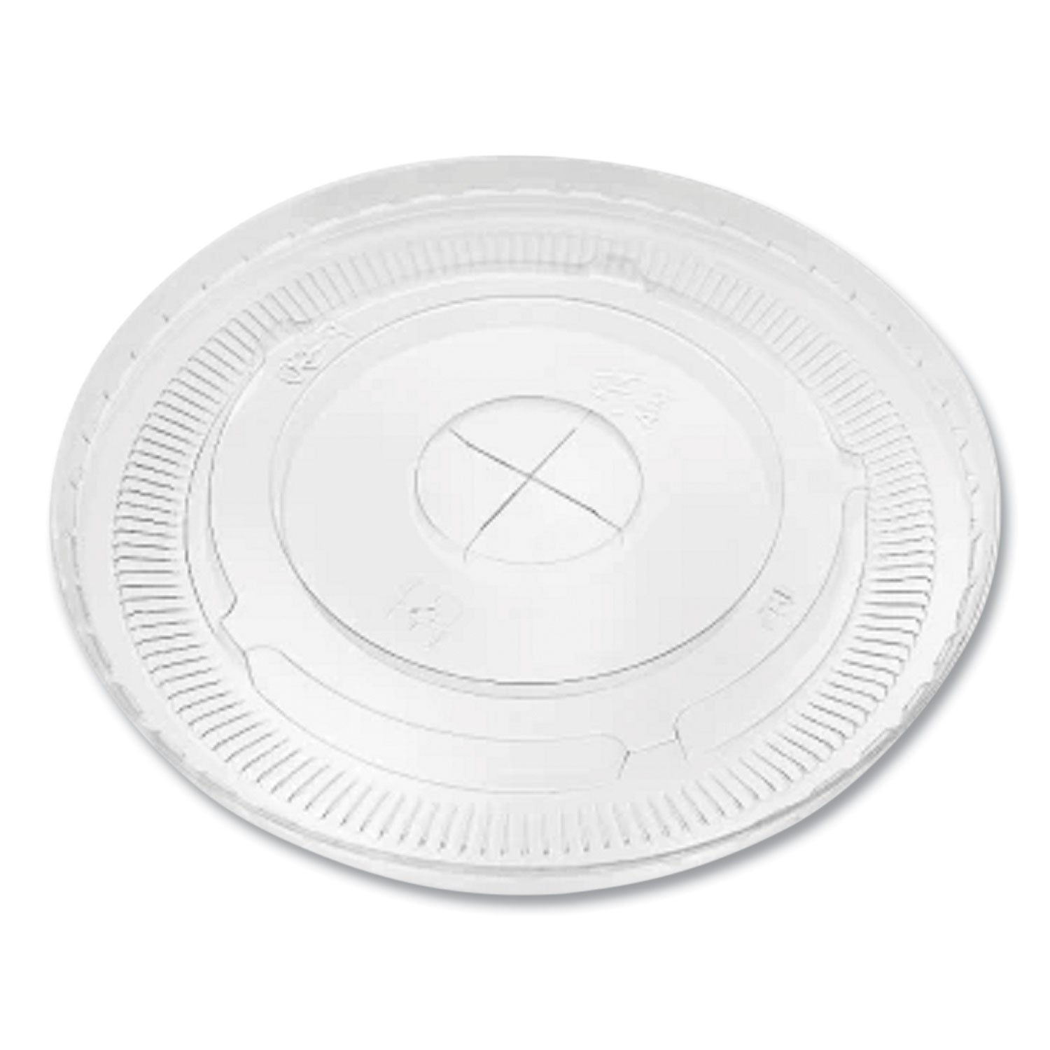 Karat® PET Lids, Flat Lid, Fits 12 oz to 22 oz Cold Cups, Plastic, Clear, 1,000/Carton