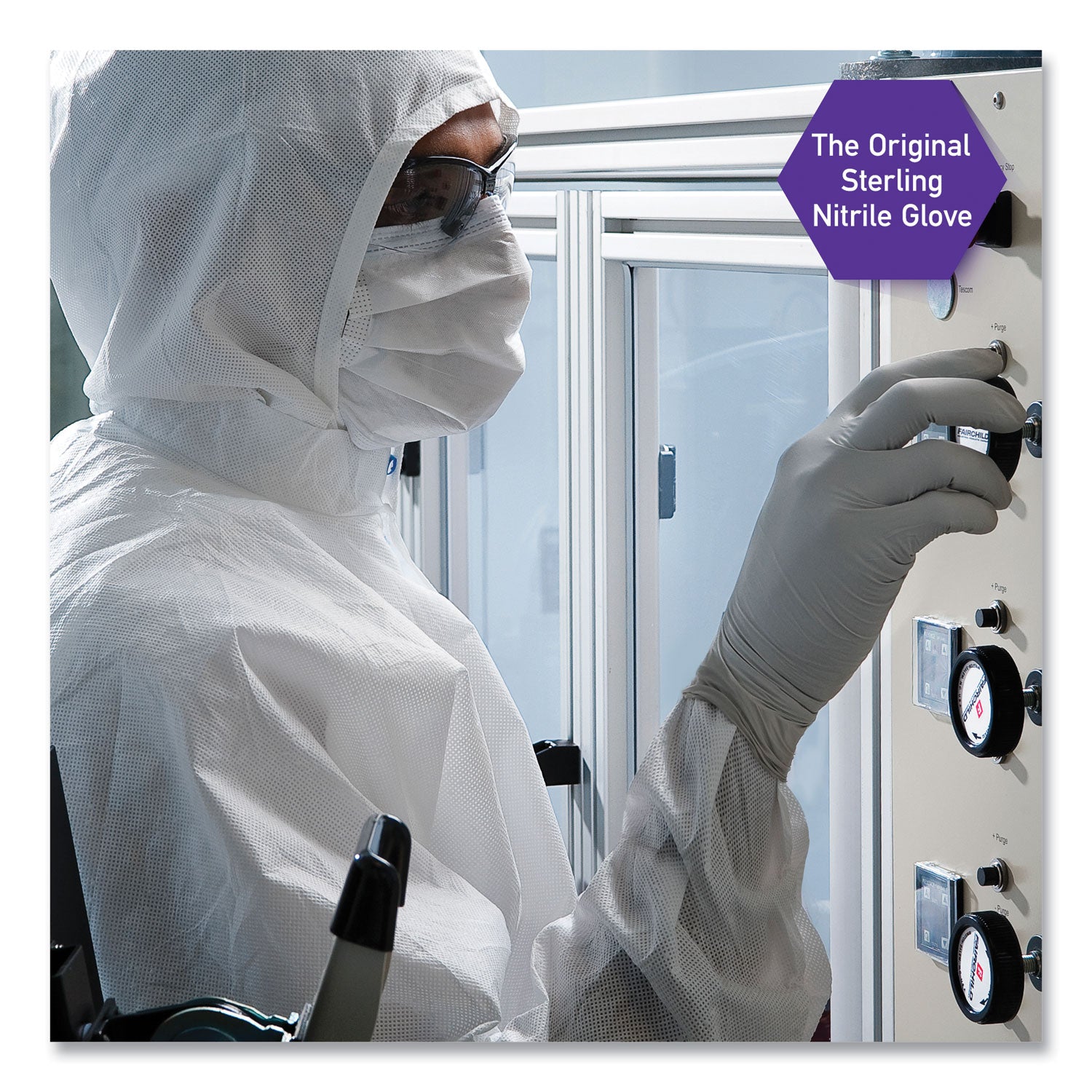 Kimtech™ STERLING Nitrile Exam Gloves, Powder-free, Gray, 242 mm Length, X-Large, 170/Box