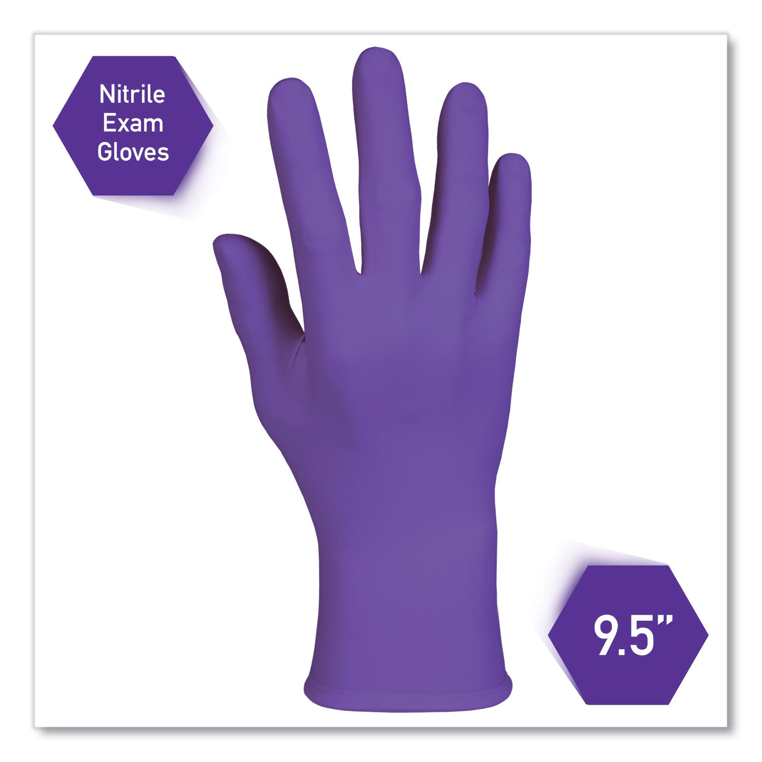Kimtech™ PURPLE NITRILE Gloves, Purple, 242 mm Length, Small, 6 mil, 1,000/Carton
