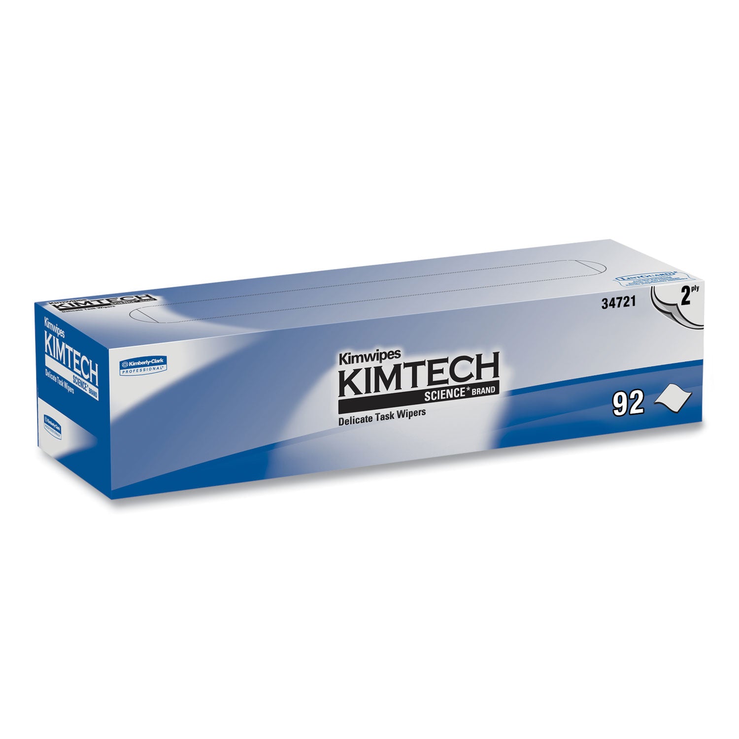 Kimtech™ Kimwipes Delicate Task Wipers, 2-Ply, 14.7 x 16.6, Unscented, White, 92/Box, 15 Boxes/Carton