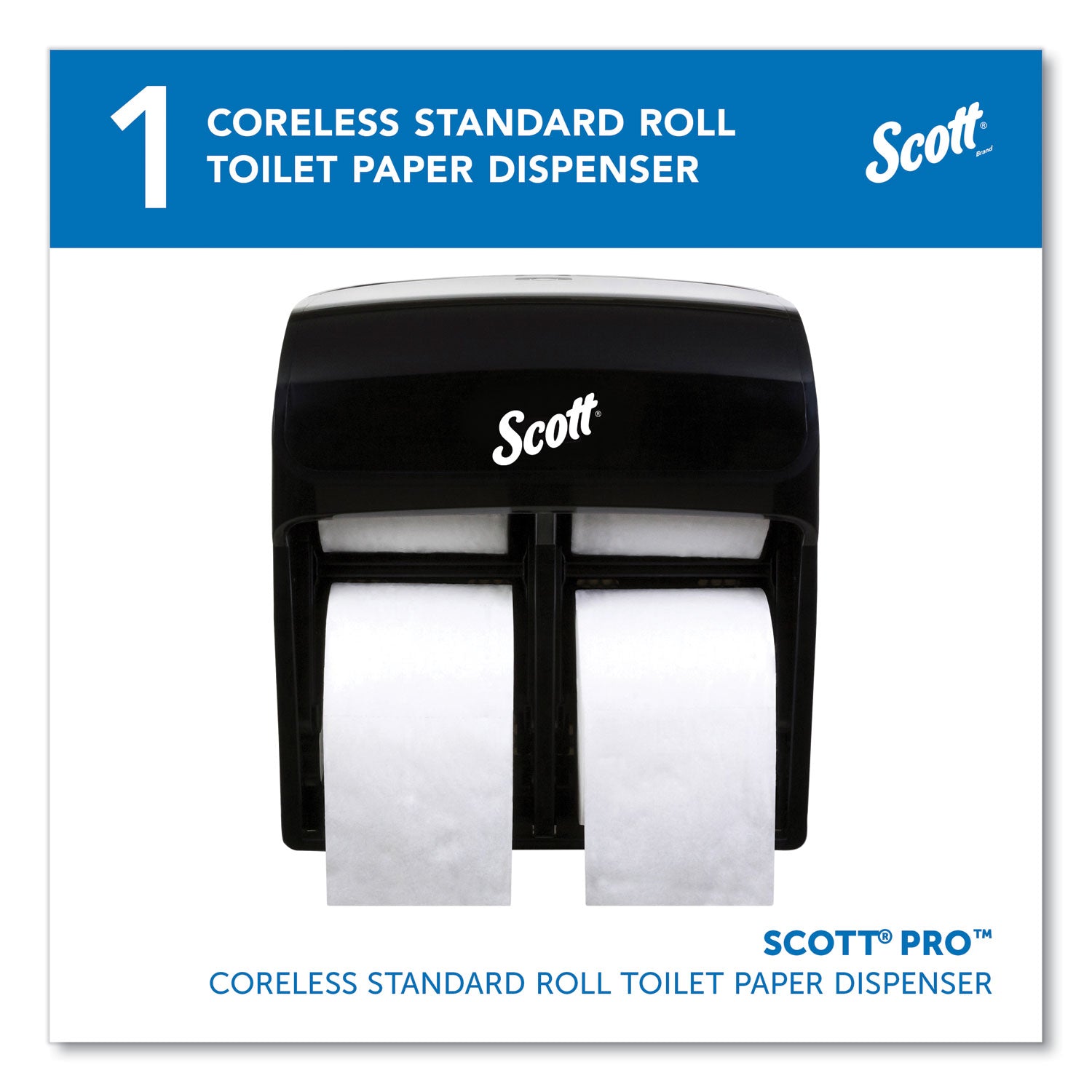 Scott® Pro High Capacity Coreless SRB Tissue Dispenser, 11.25 x 6.31 x 12.75, Black