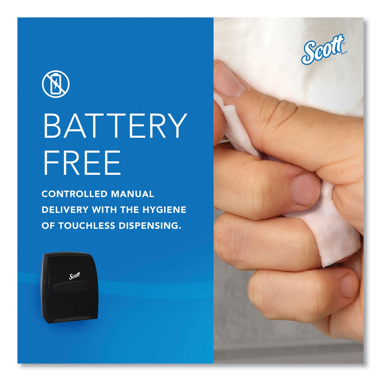 Scott® Essential Manual Hard Roll Towel Dispenser, 13.06 X 11 X 16.94, Black