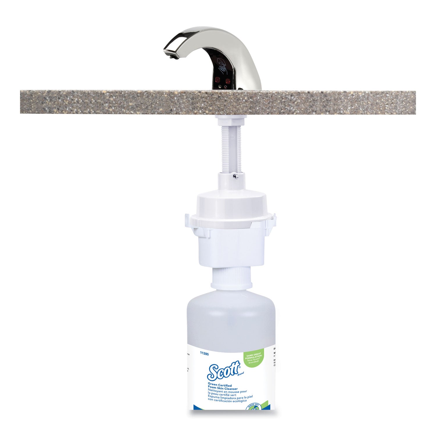 Scott® Essential Green Certified Foam Skin Cleanser Refill, Fragrance-Free, 1,500 mL, 2/Carton