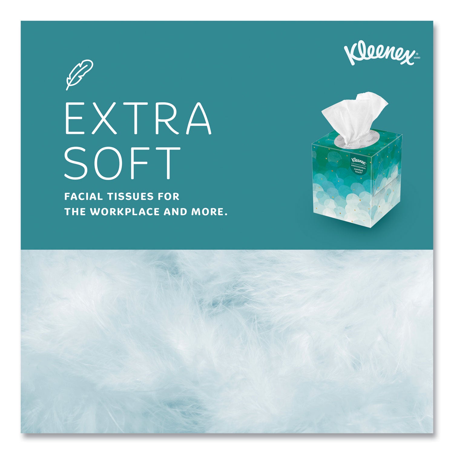 Kleenex® Boutique White Facial Tissue, 2-Ply, Pop-Up Box, 90 Sheets/Box