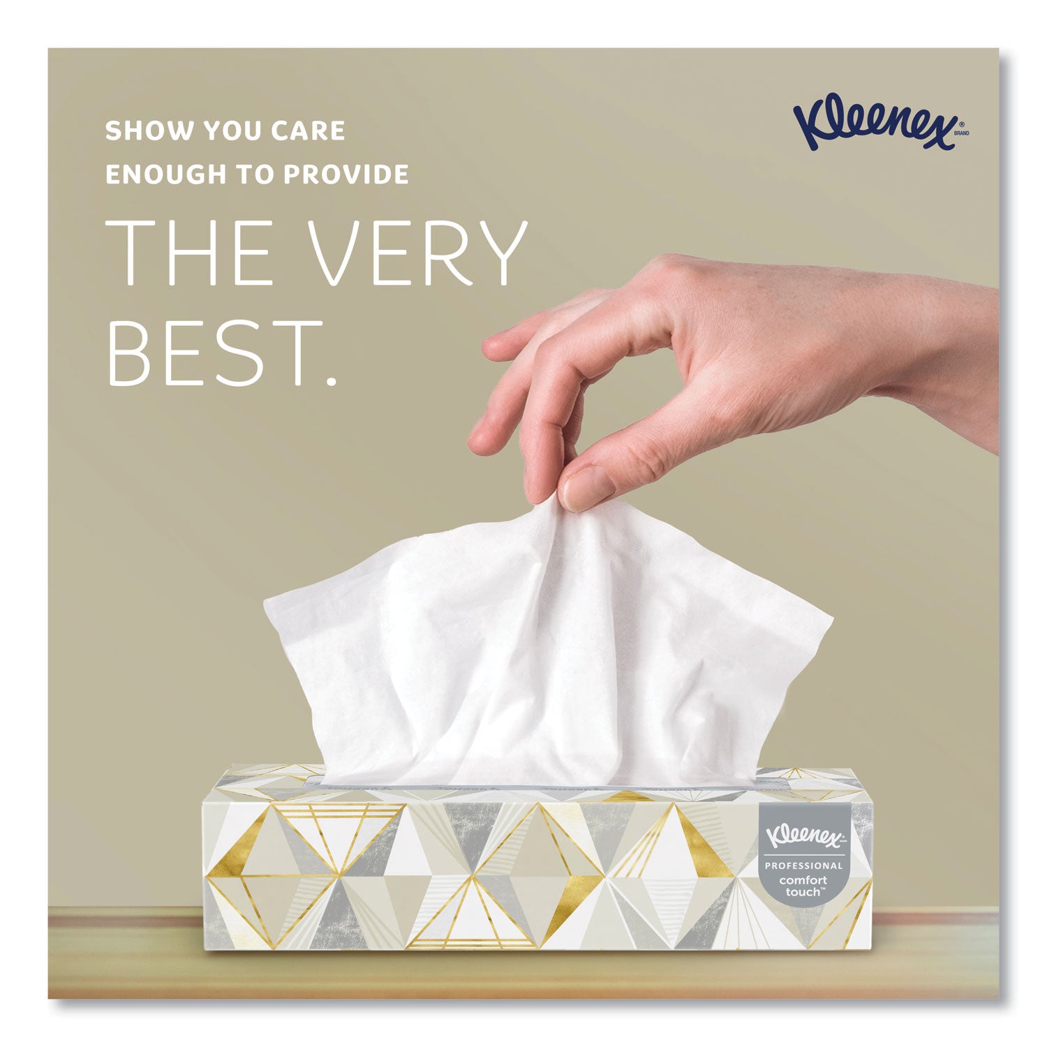 Kleenex® White Facial Tissue, 2-Ply, White, Pop-Up Box, 125 Sheets/box
