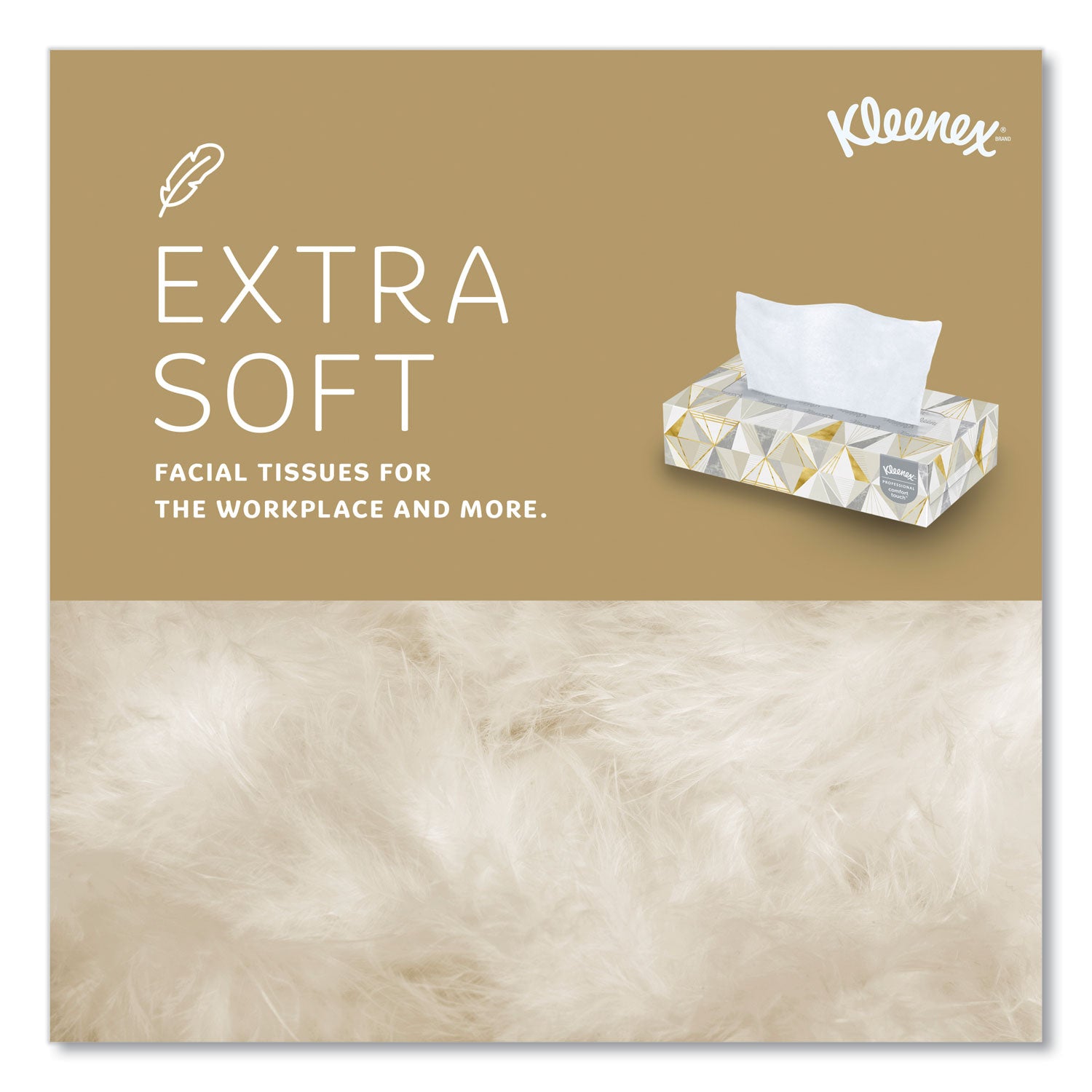 Kleenex® White Facial Tissue, 2-Ply, White, Pop-Up Box, 125 Sheets/box