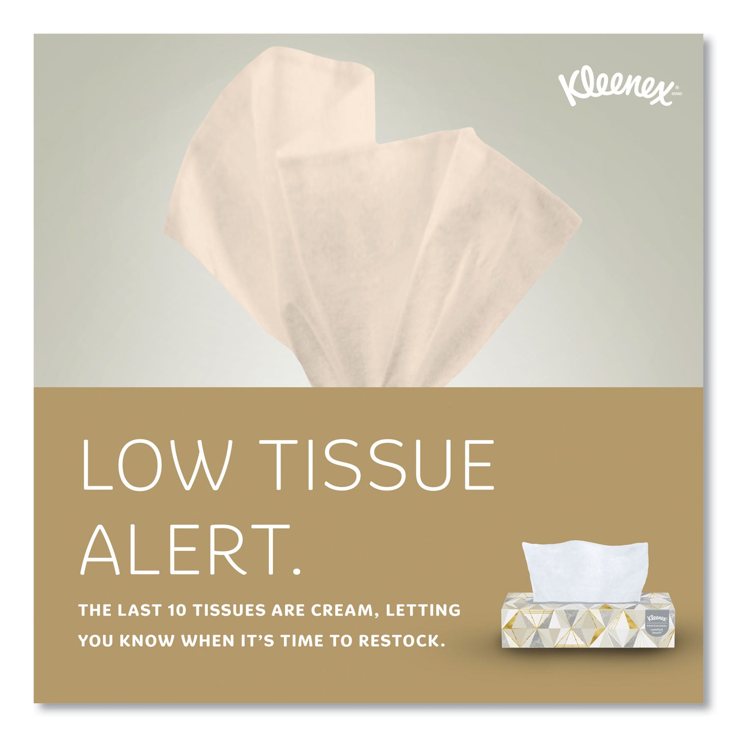 Kleenex® White Facial Tissue, 2-Ply, White, Pop-Up Box, 125 Sheets/box