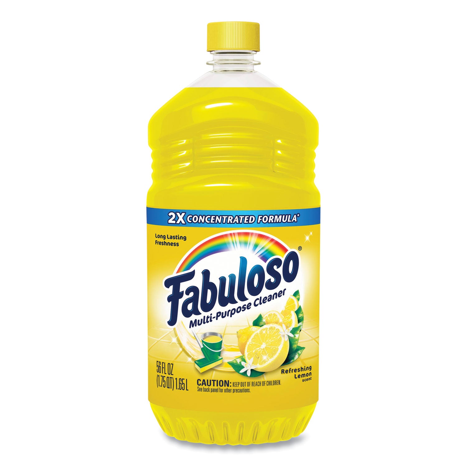 Fabuloso® Multi-Use Cleaner, Refreshing Lemon Scent, 56 oz Bottle, 6/Carton